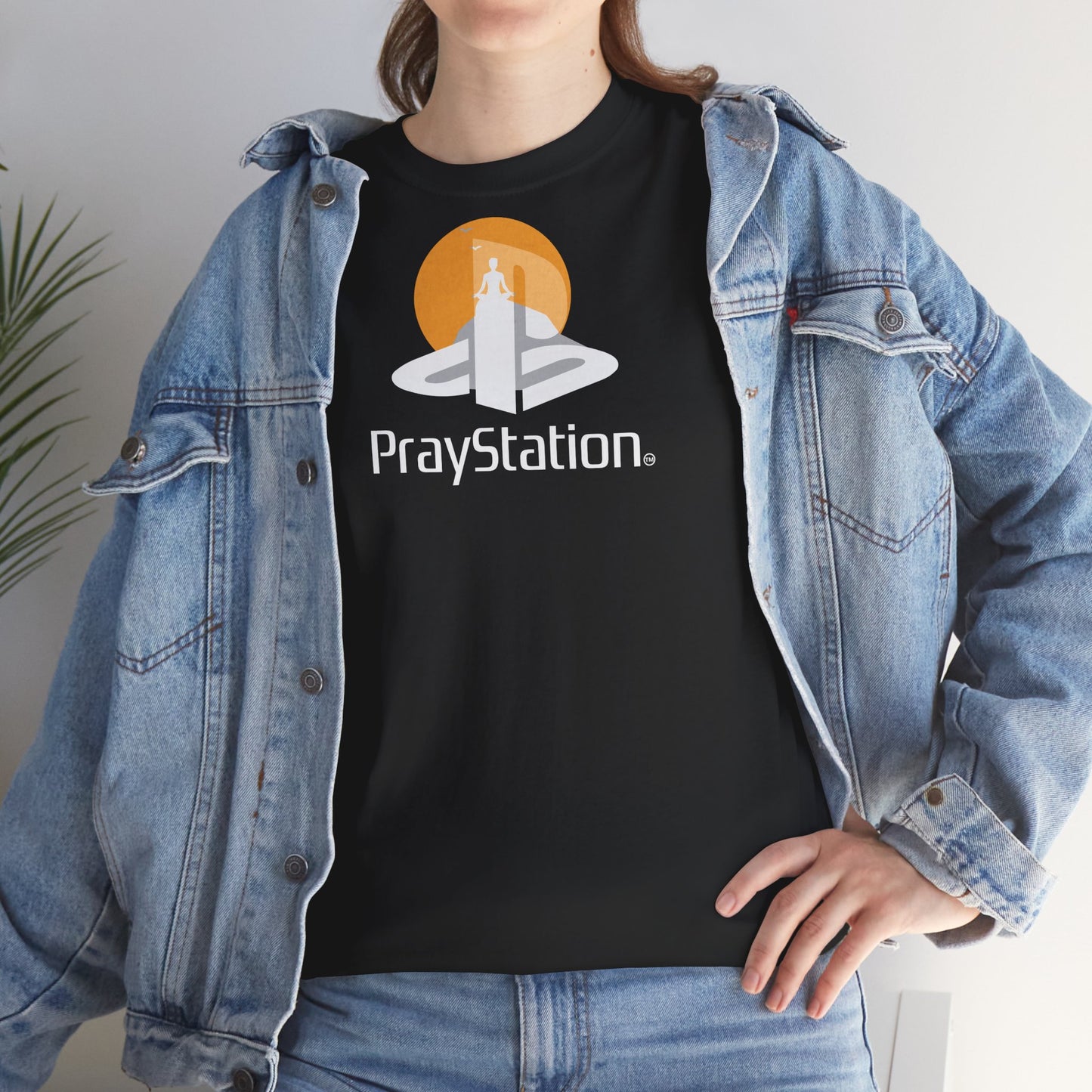 PrayStation Unisex Heavy Cotton Tee
