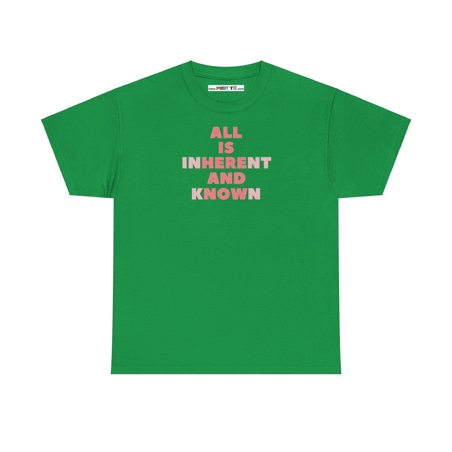 ALL IS INHERENT AND KNOWN Unisex Heavy Cotton Tee