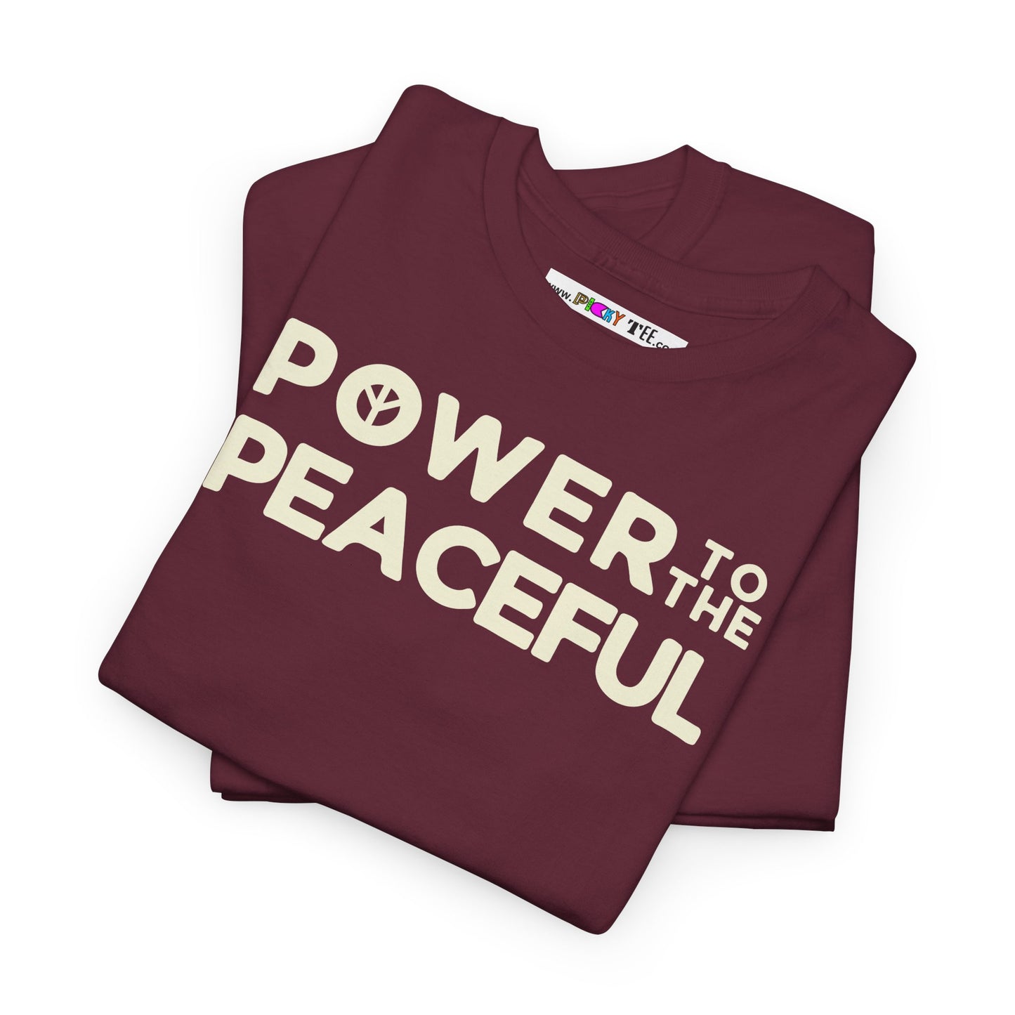 POWER TO THE PEACEFUL Unisex Heavy Cotton Tee