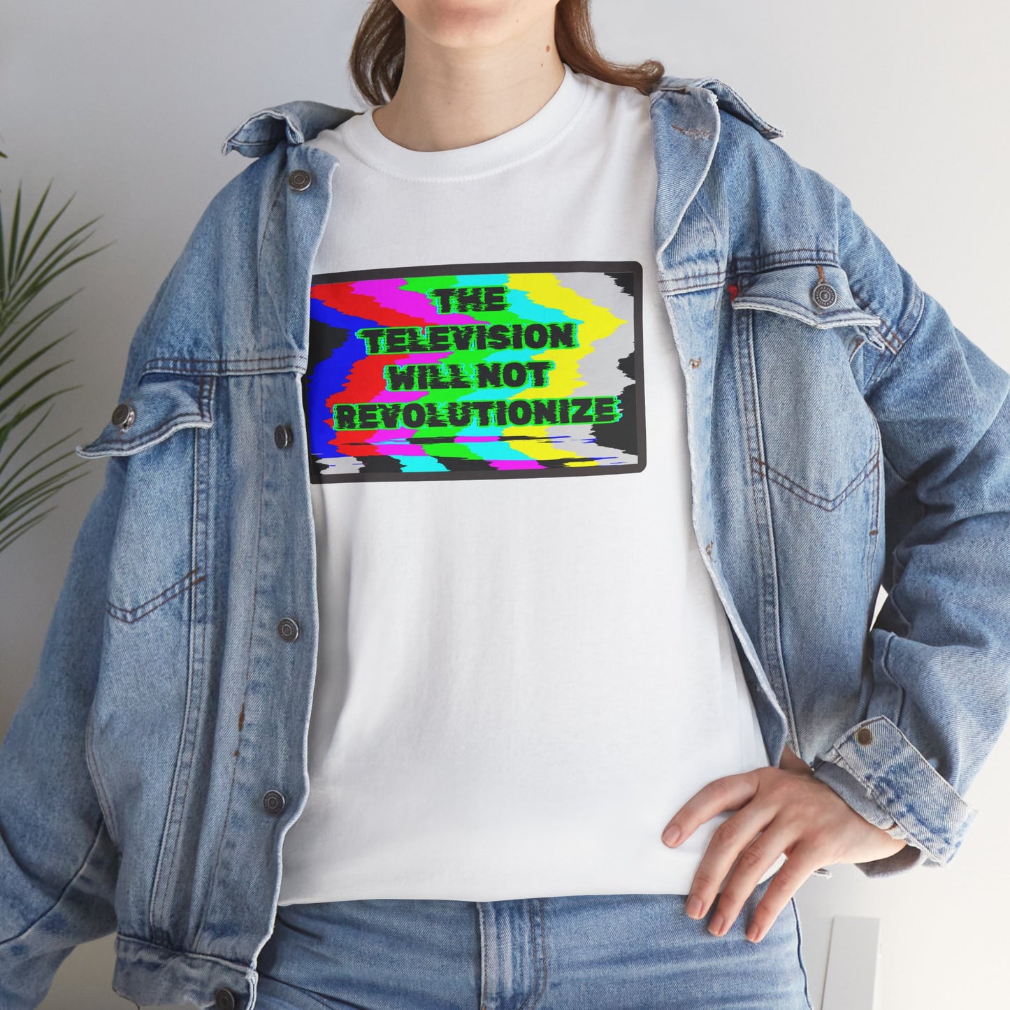 THE TELEVISION WILL NOT REVOLUTIONIZE Unisex Heavy Cotton Tee