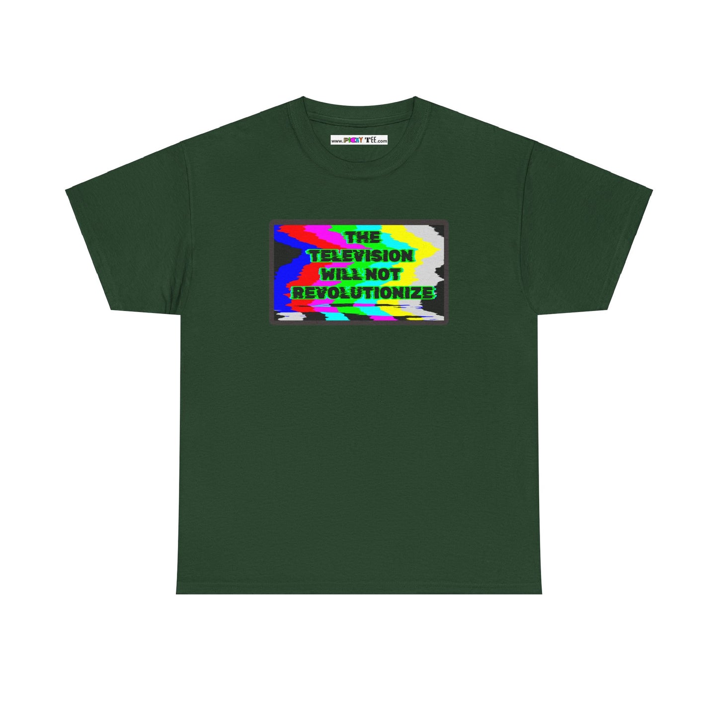 THE TELEVISION WILL NOT REVOLUTIONIZE Unisex Heavy Cotton Tee