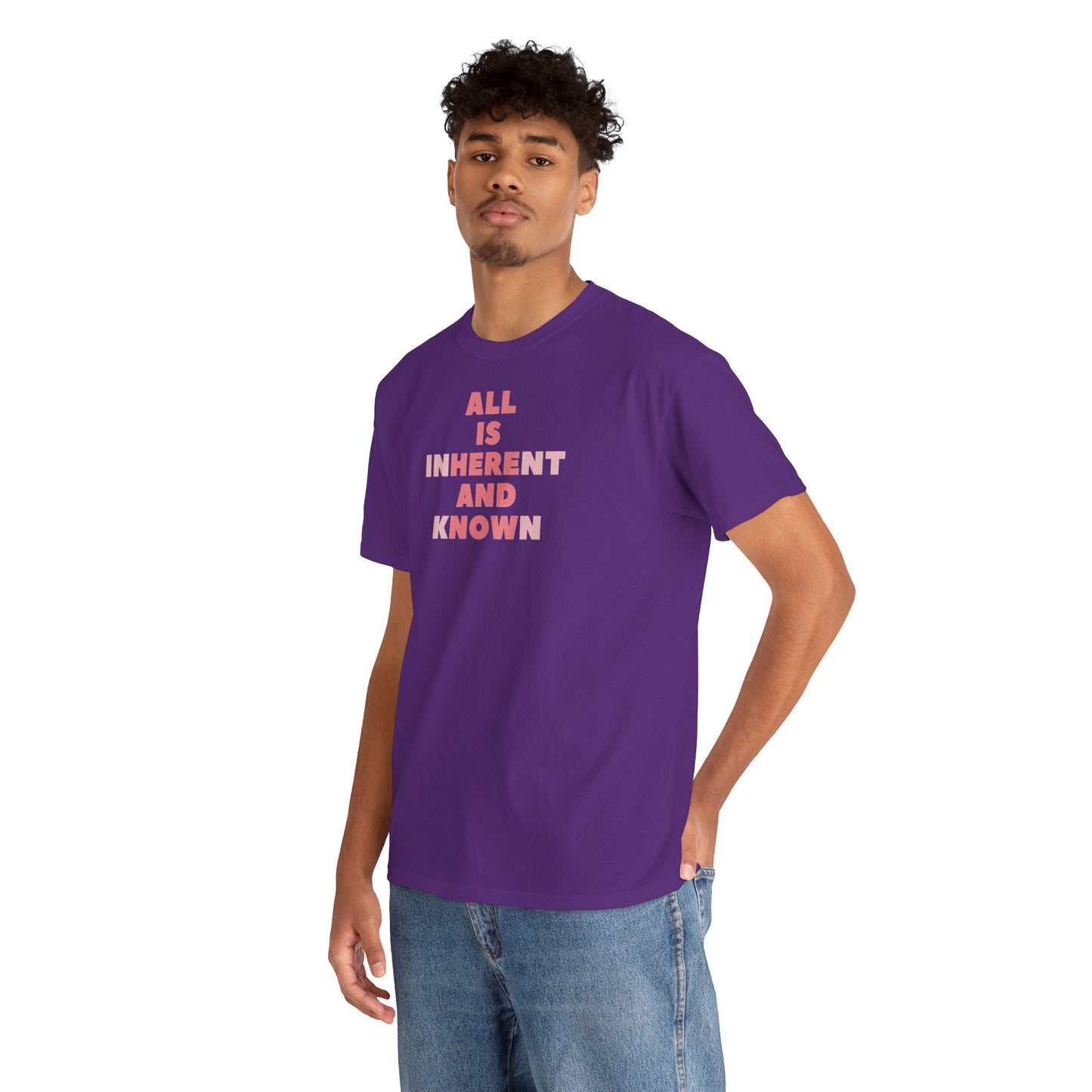 ALL IS INHERENT AND KNOWN Unisex Heavy Cotton Tee