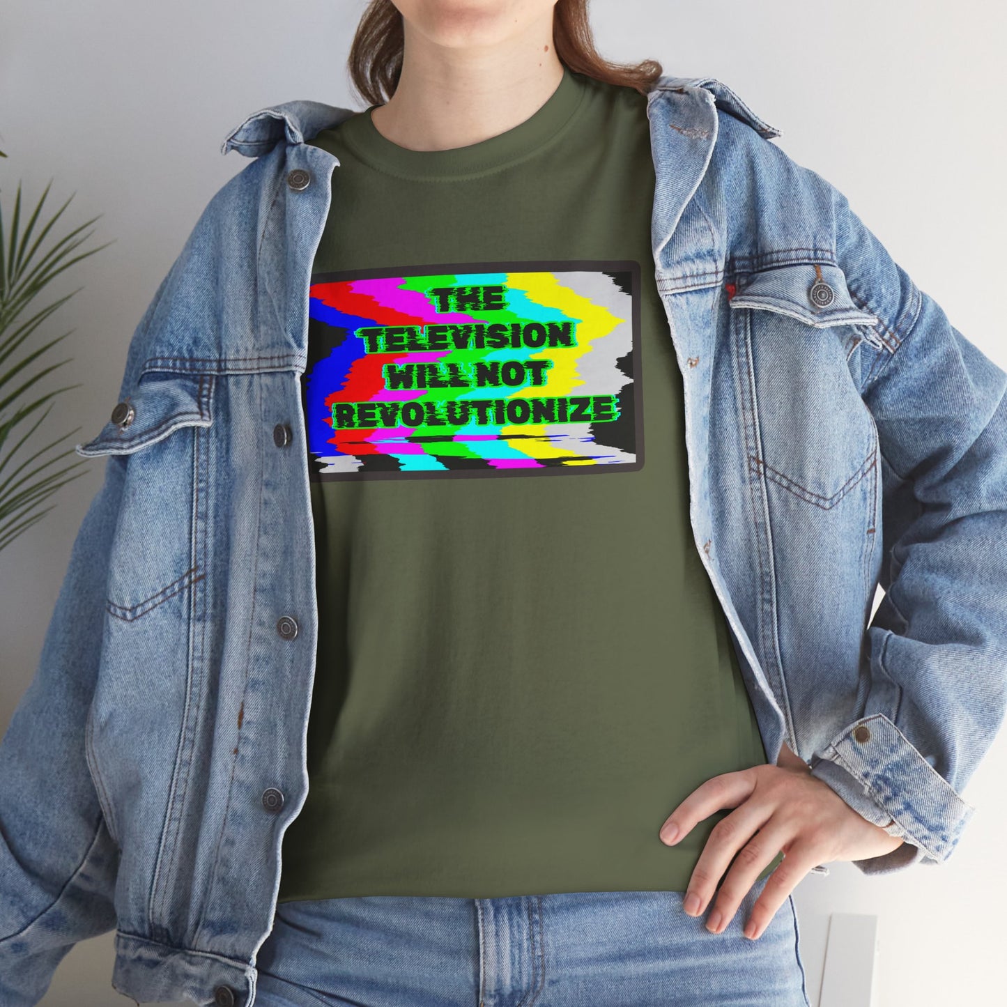 THE TELEVISION WILL NOT REVOLUTIONIZE Unisex Heavy Cotton Tee