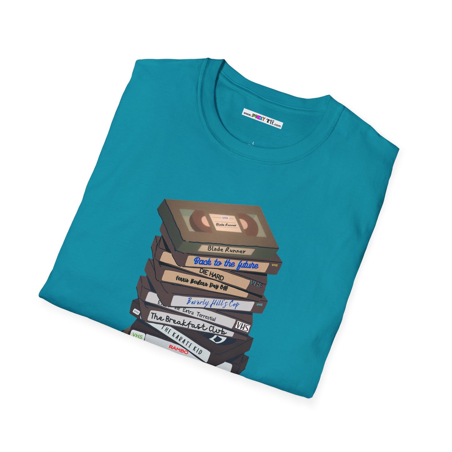 80s VHStack Unisex Softstyle 100% Cotton T-Shirt
