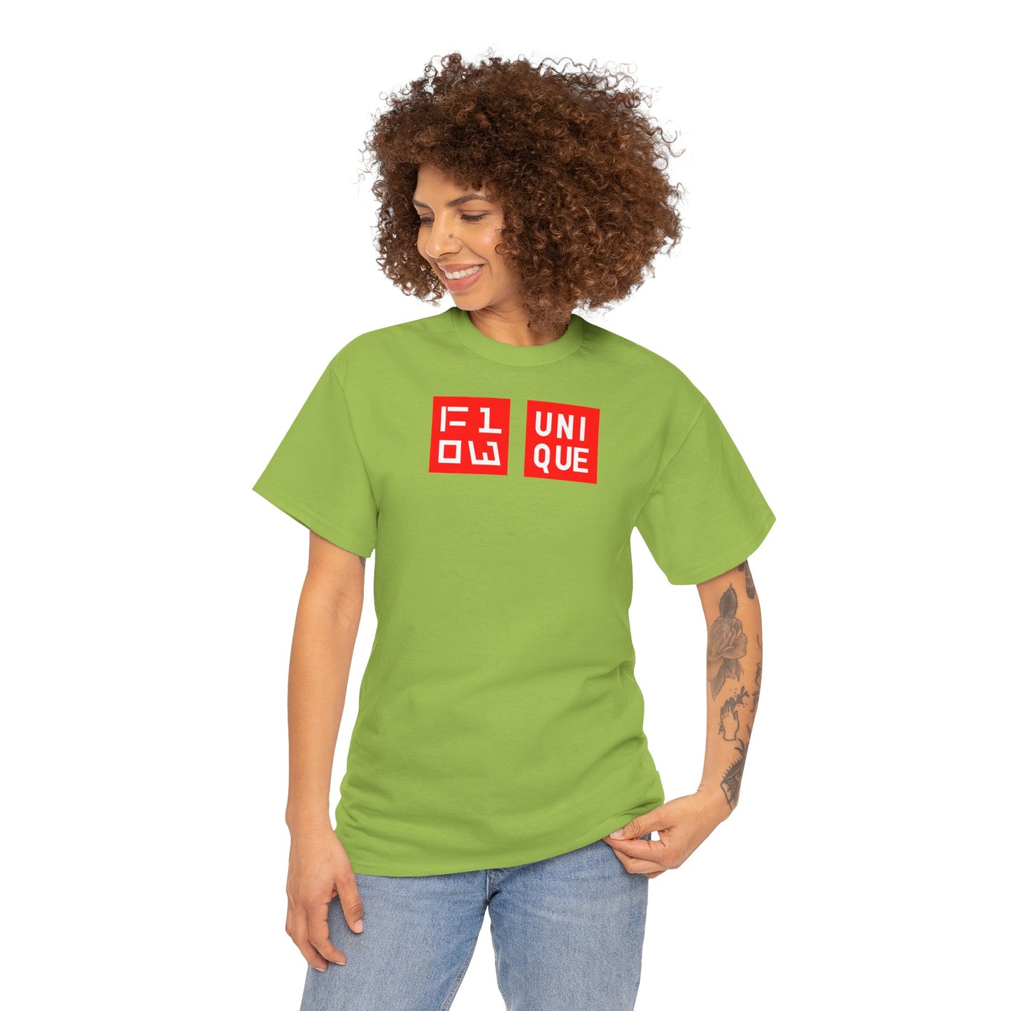 FLOW UNIQUE Unisex Heavy Cotton Tee