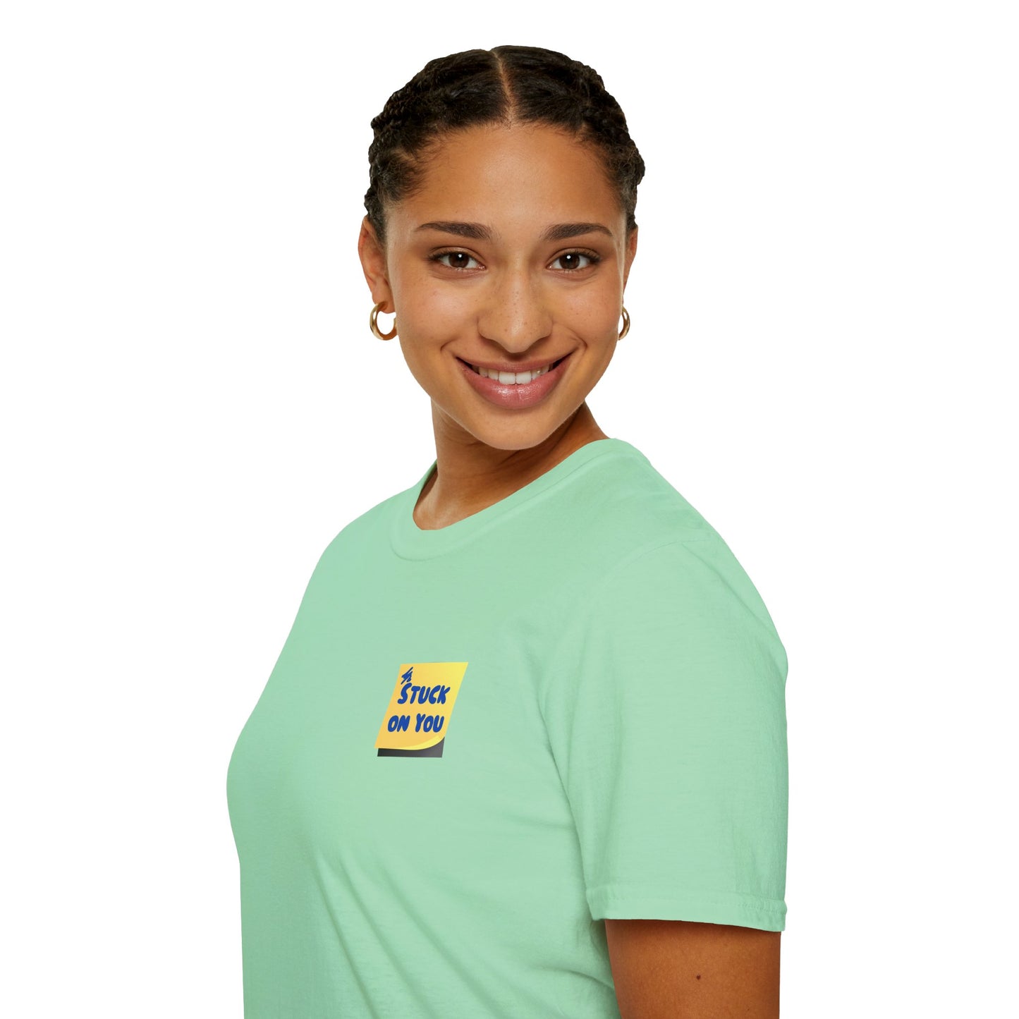STUCK ON YOU Unisex Softstyle 100% Cotton T-Shirt