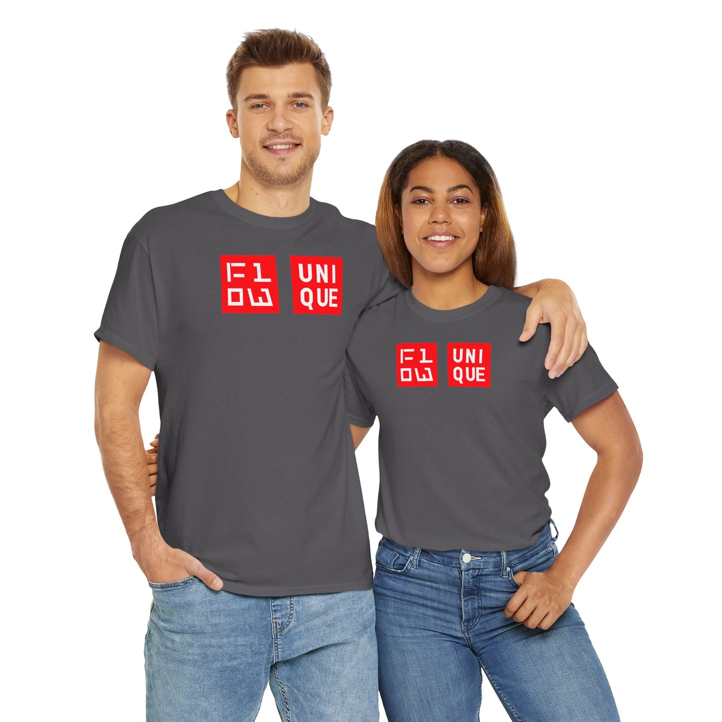 FLOW UNIQUE Unisex Heavy Cotton Tee