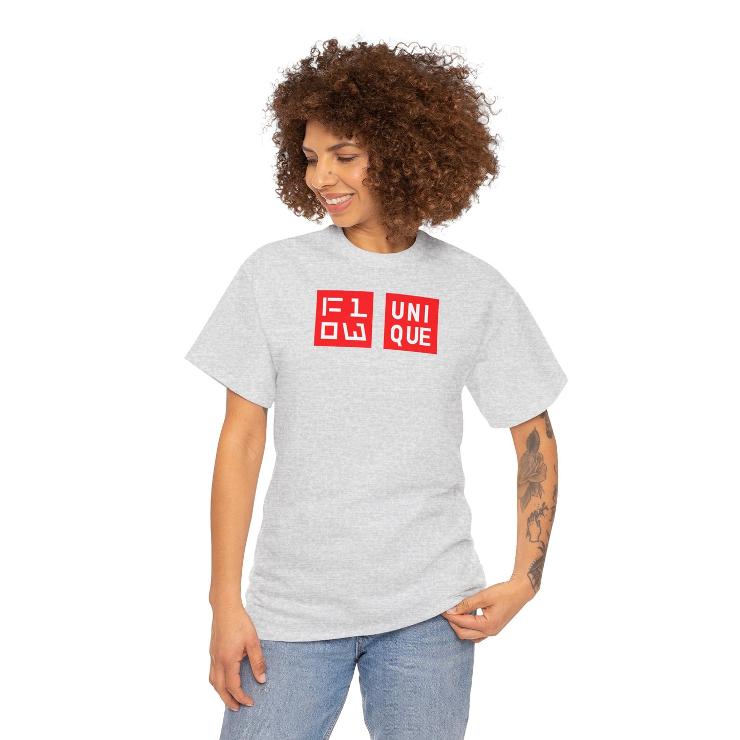 FLOW UNIQUE Unisex Heavy Cotton Tee