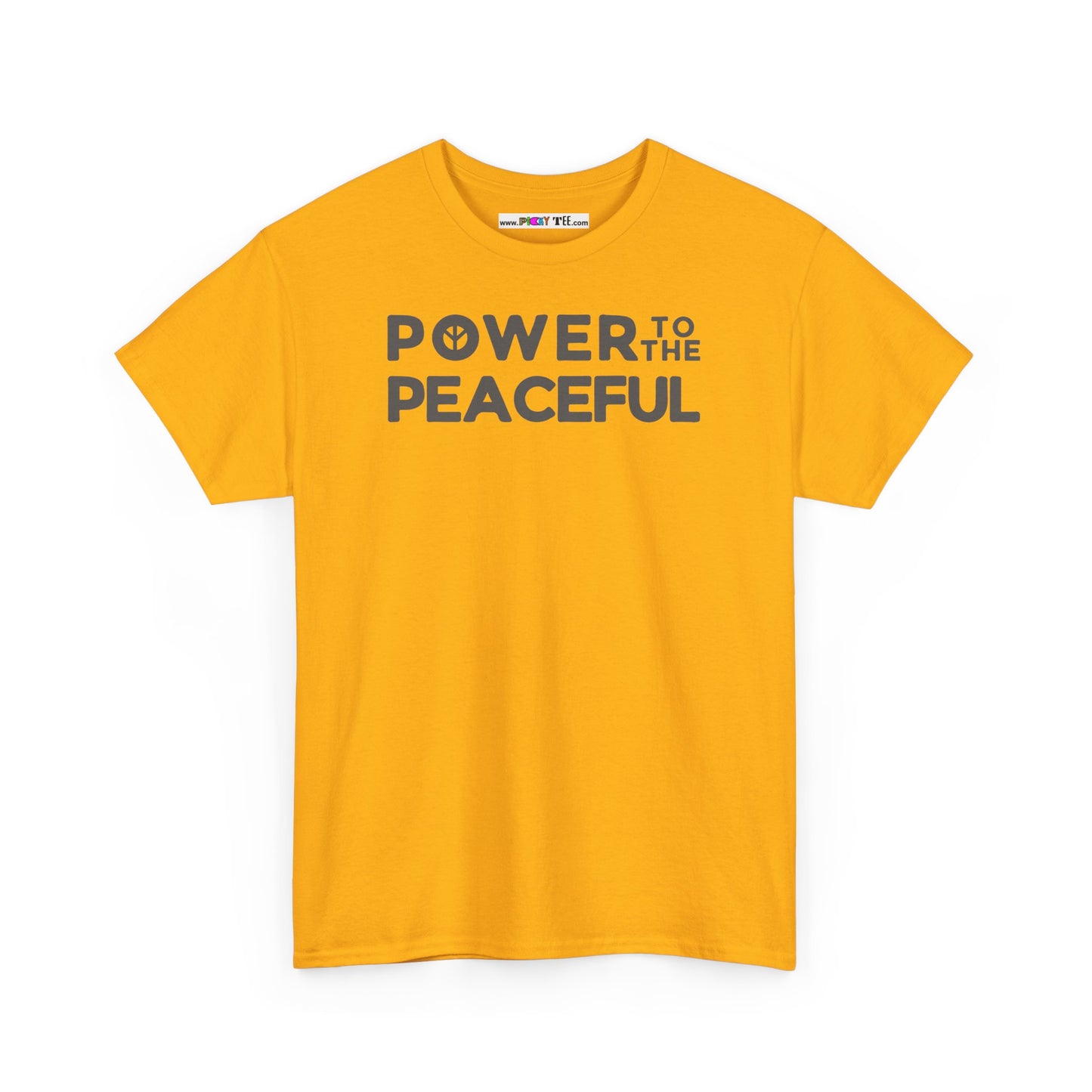 POWER TO THE PEACEFUL Unisex Heavy Cotton Tee