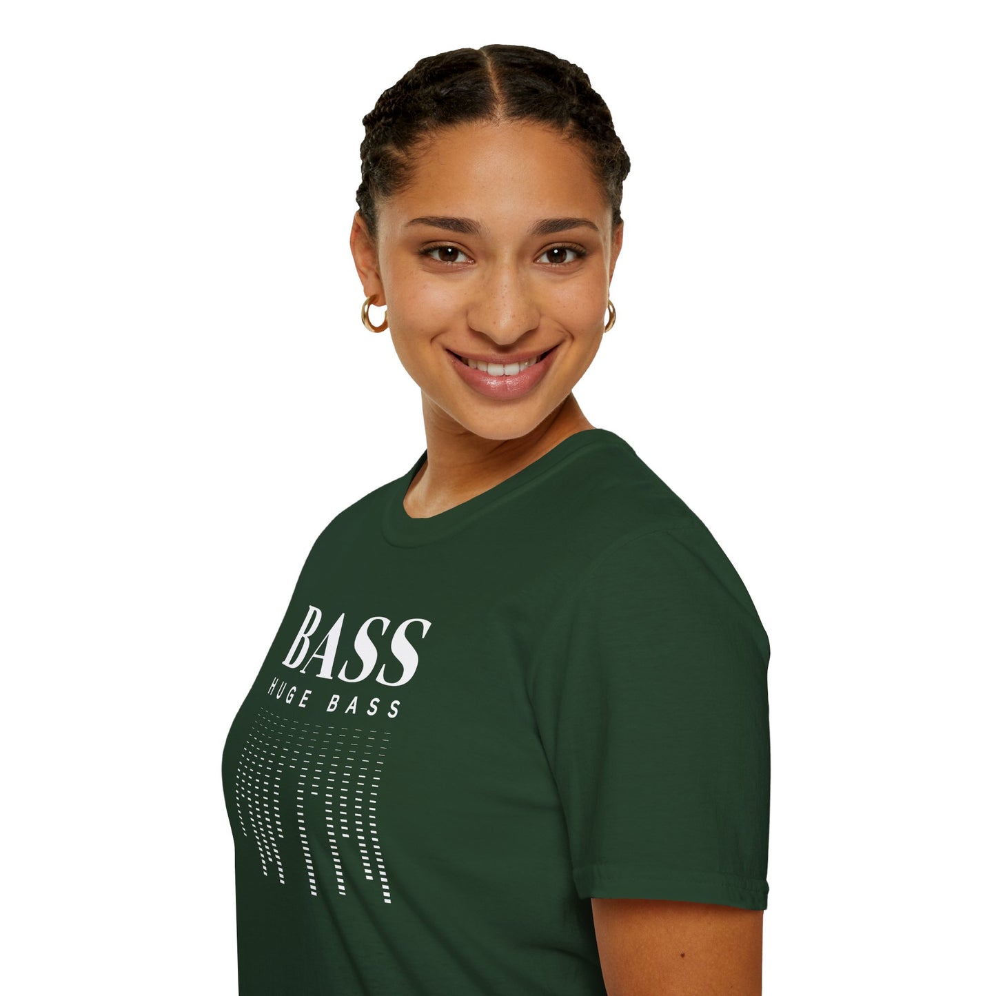 BASS HUGE BASS Unisex Softstyle 100% Cotton T-Shirt
