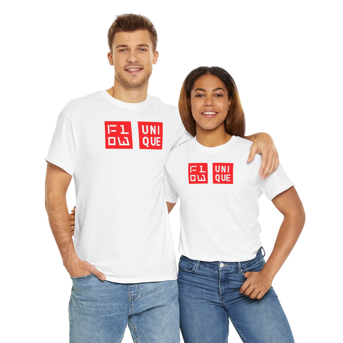FLOW UNIQUE Unisex Heavy Cotton Tee