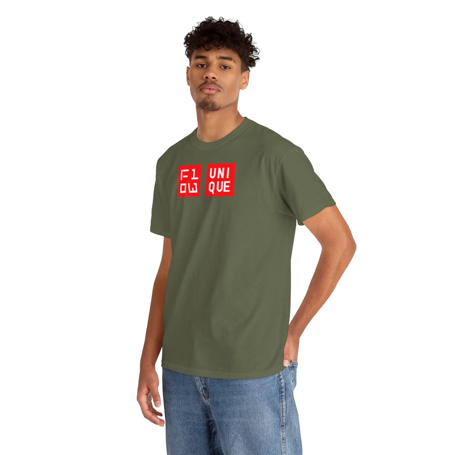 FLOW UNIQUE Unisex Heavy Cotton Tee