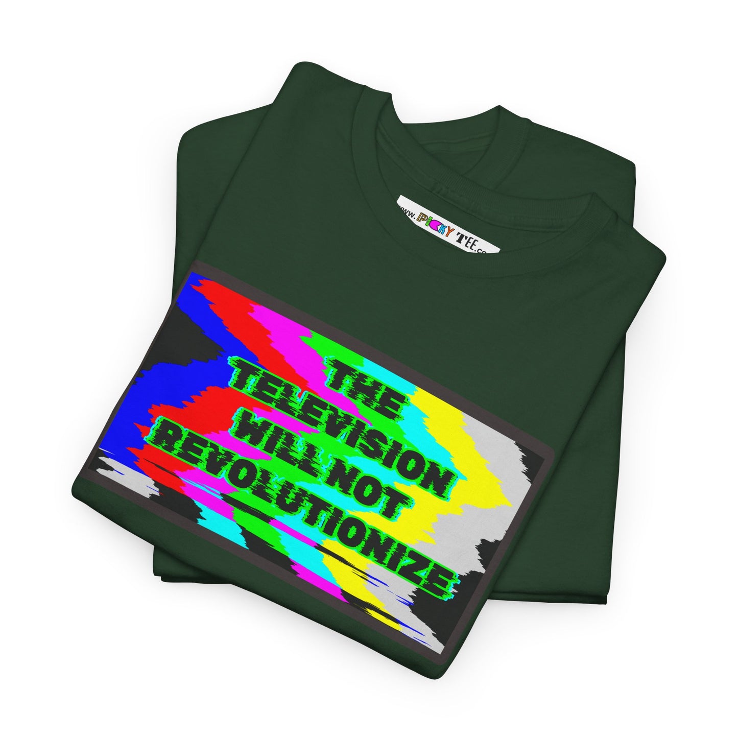 THE TELEVISION WILL NOT REVOLUTIONIZE Unisex Heavy Cotton Tee