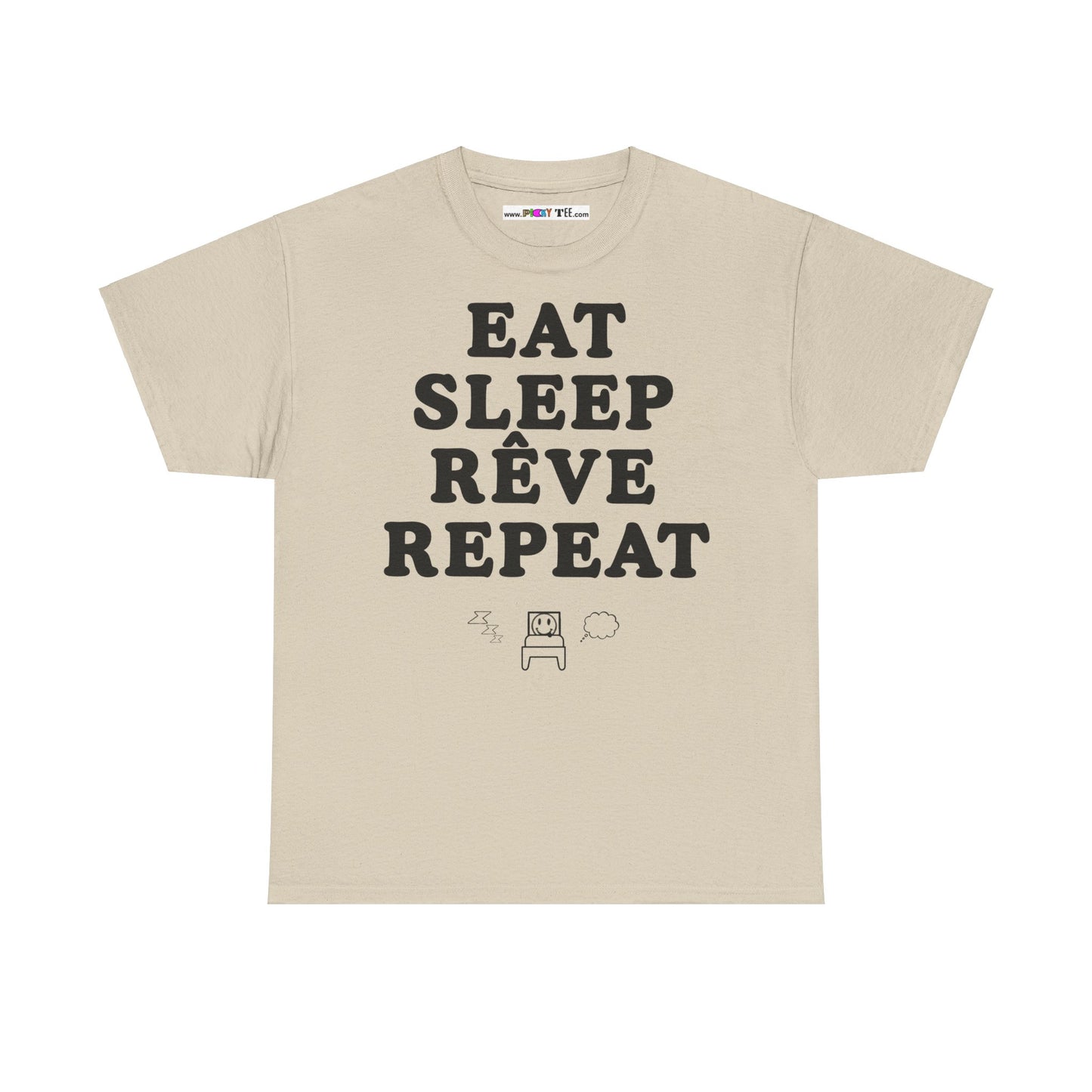 EAT SLEEP RÊVE REPEAT Unisex Heavy Cotton Tee