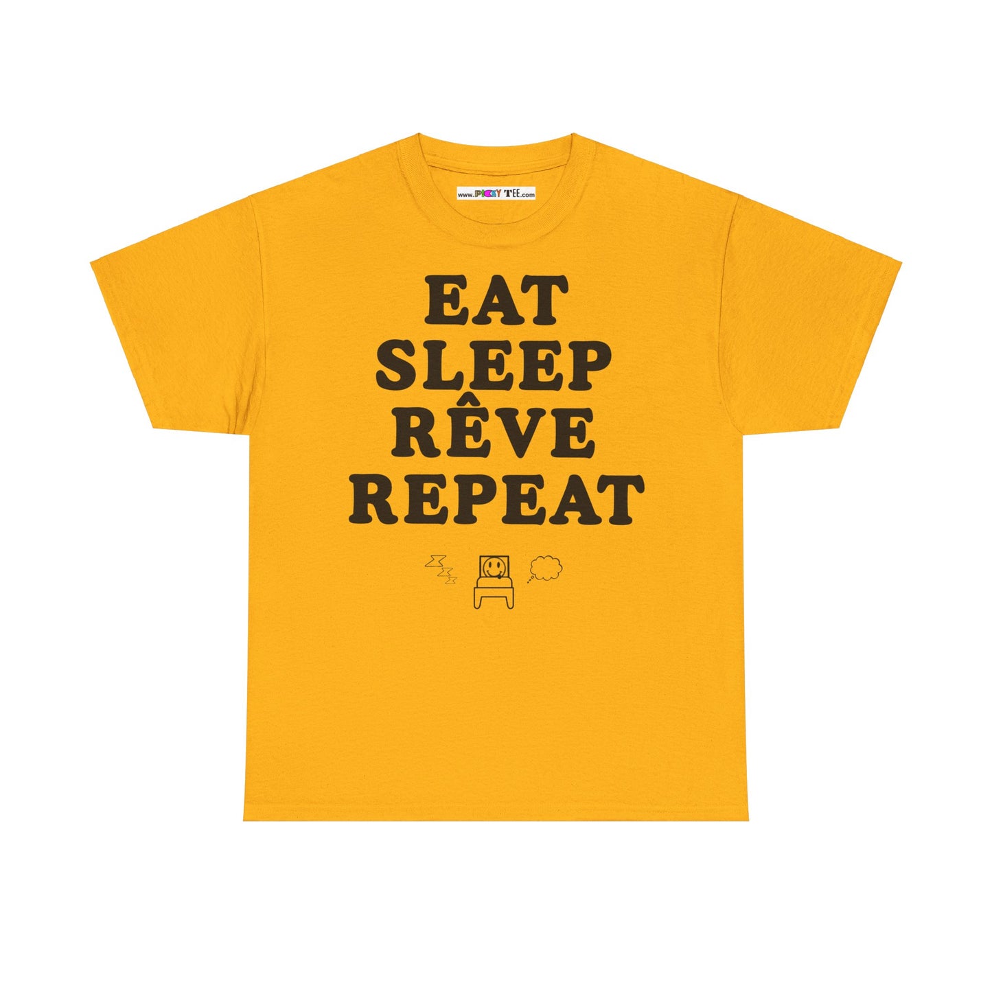 EAT SLEEP RÊVE REPEAT Unisex Heavy Cotton Tee