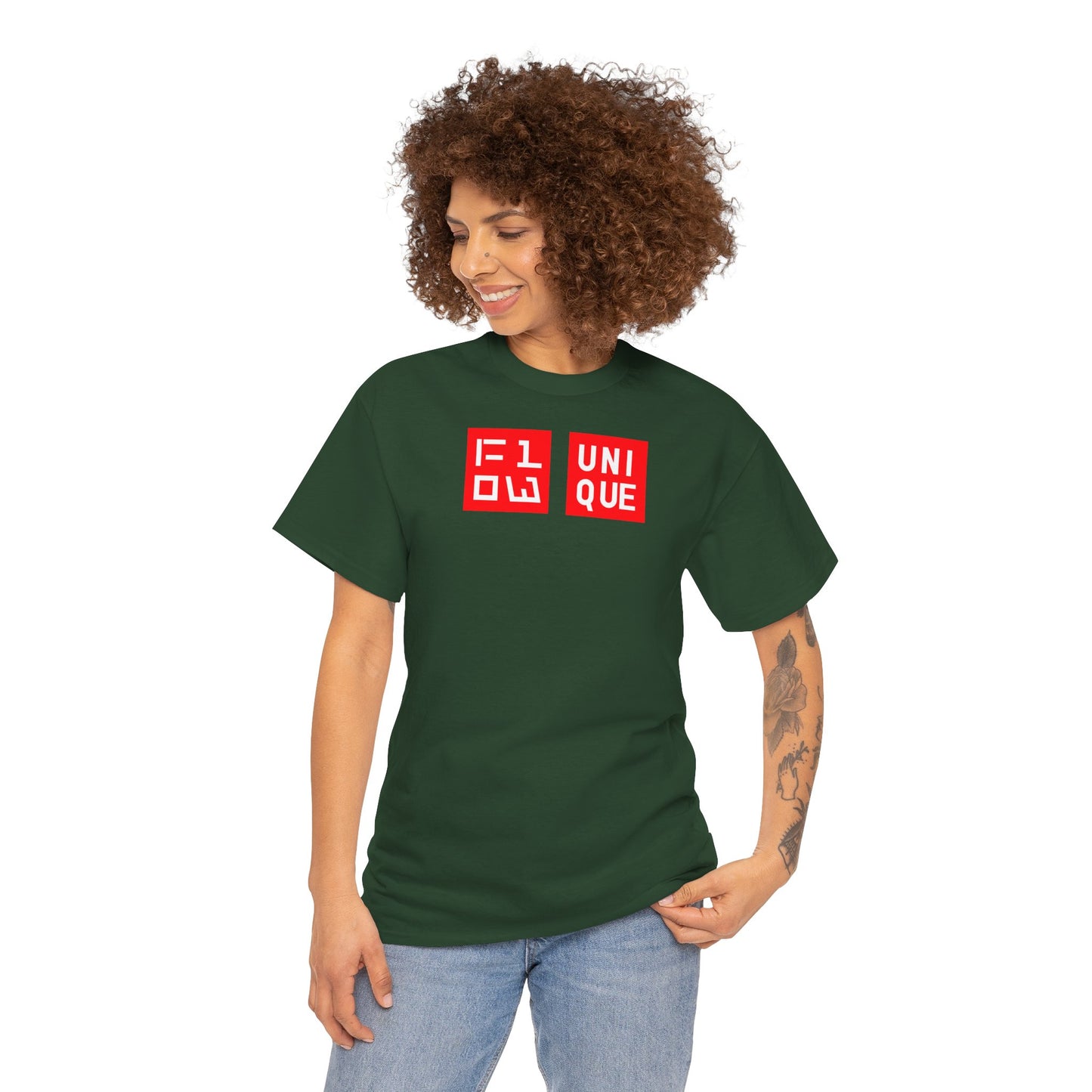 FLOW UNIQUE Unisex Heavy Cotton Tee