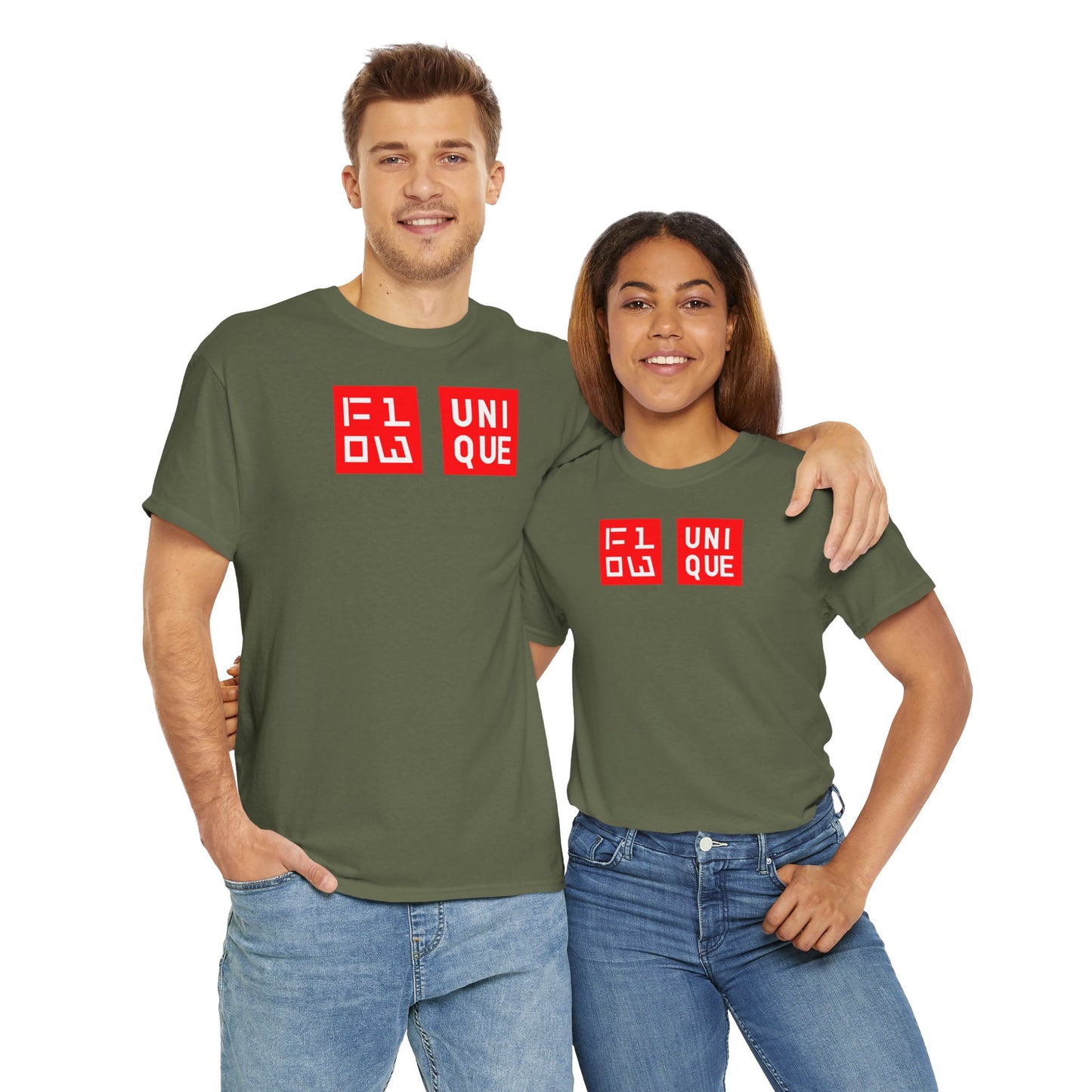 FLOW UNIQUE Unisex Heavy Cotton Tee