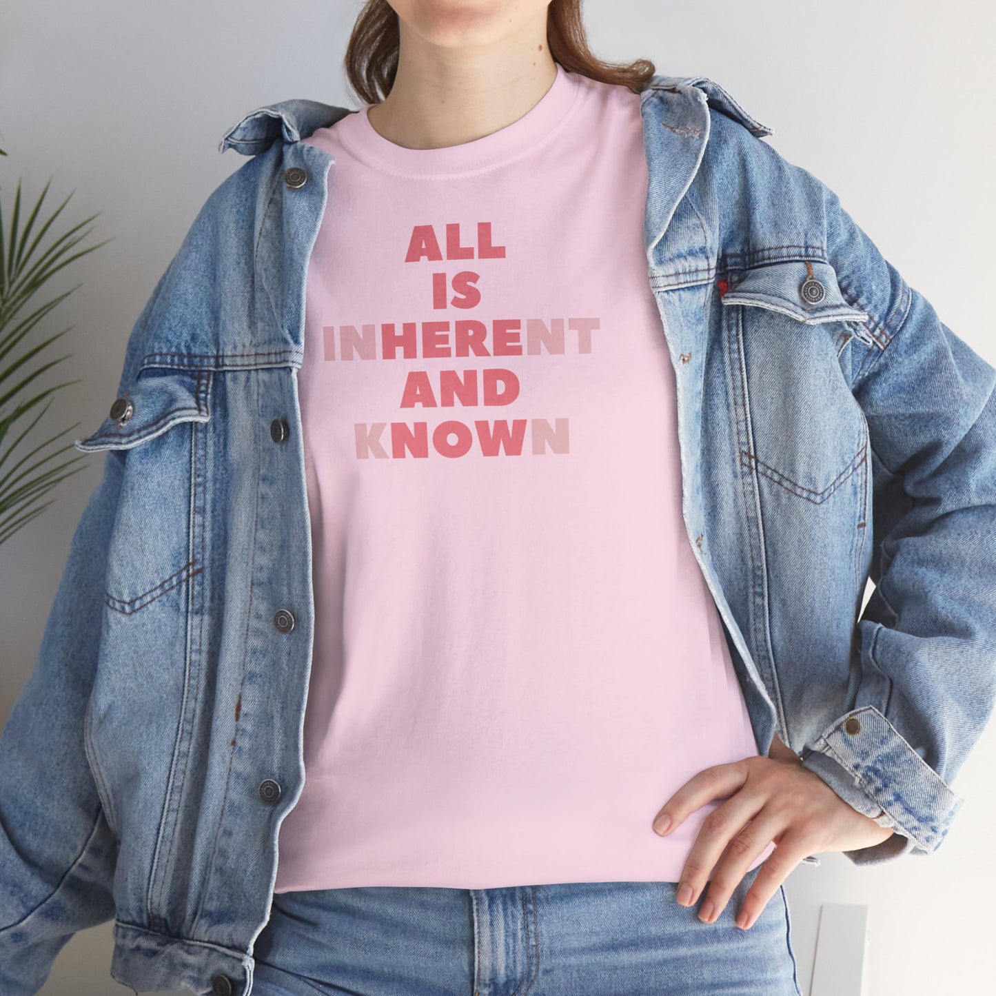 ALL IS INHERENT AND KNOWN Unisex Heavy Cotton Tee