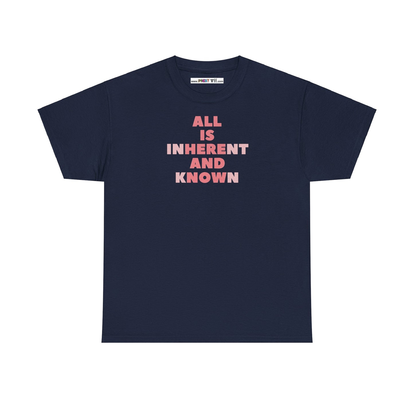 ALL IS INHERENT AND KNOWN Unisex Heavy Cotton Tee