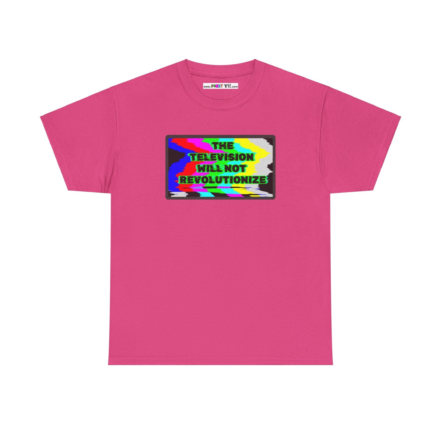 THE TELEVISION WILL NOT REVOLUTIONIZE Unisex Heavy Cotton Tee