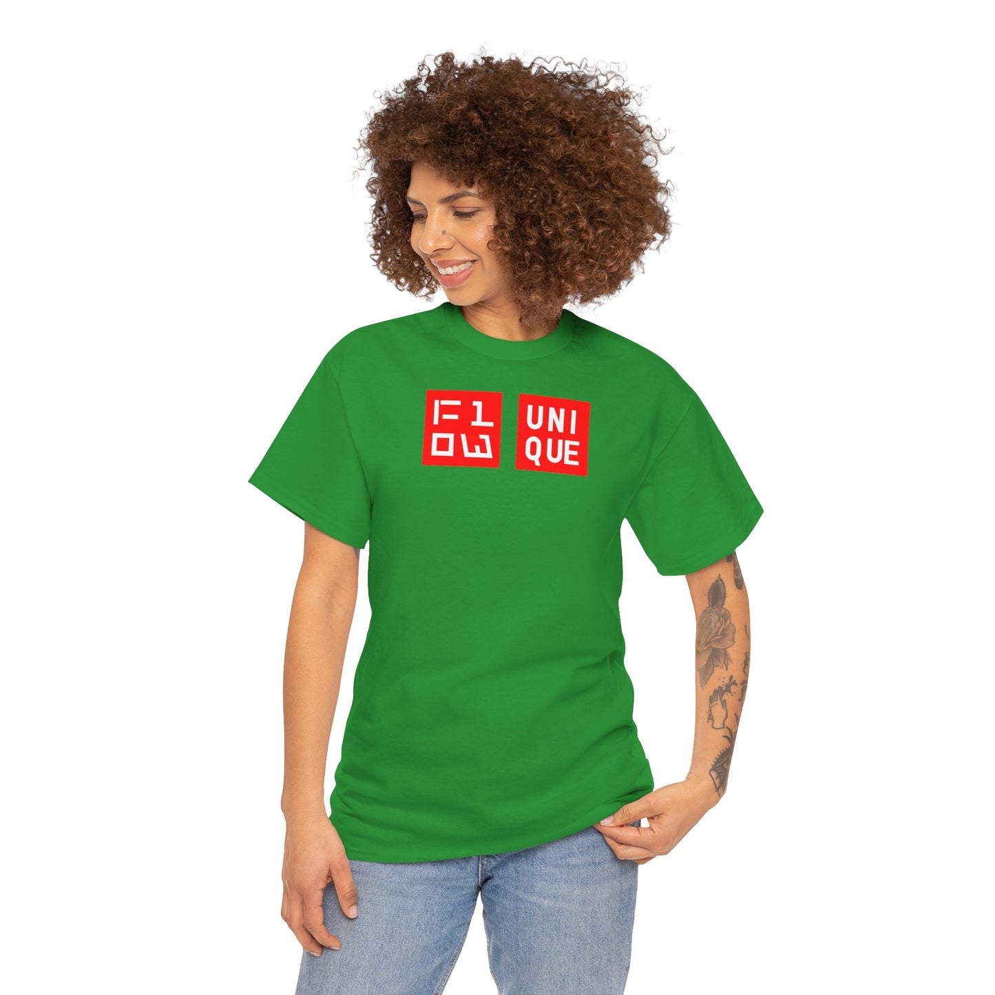 FLOW UNIQUE Unisex Heavy Cotton Tee