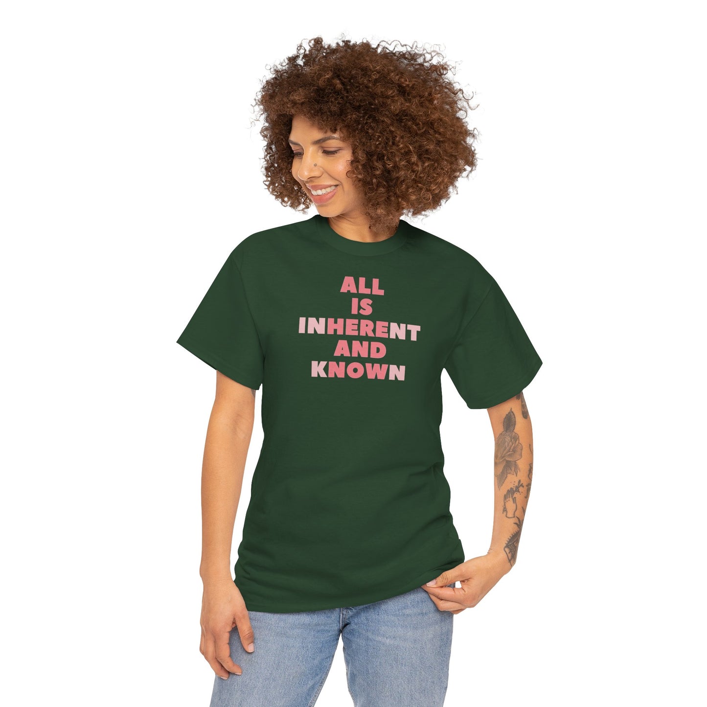 ALL IS INHERENT AND KNOWN Unisex Heavy Cotton Tee