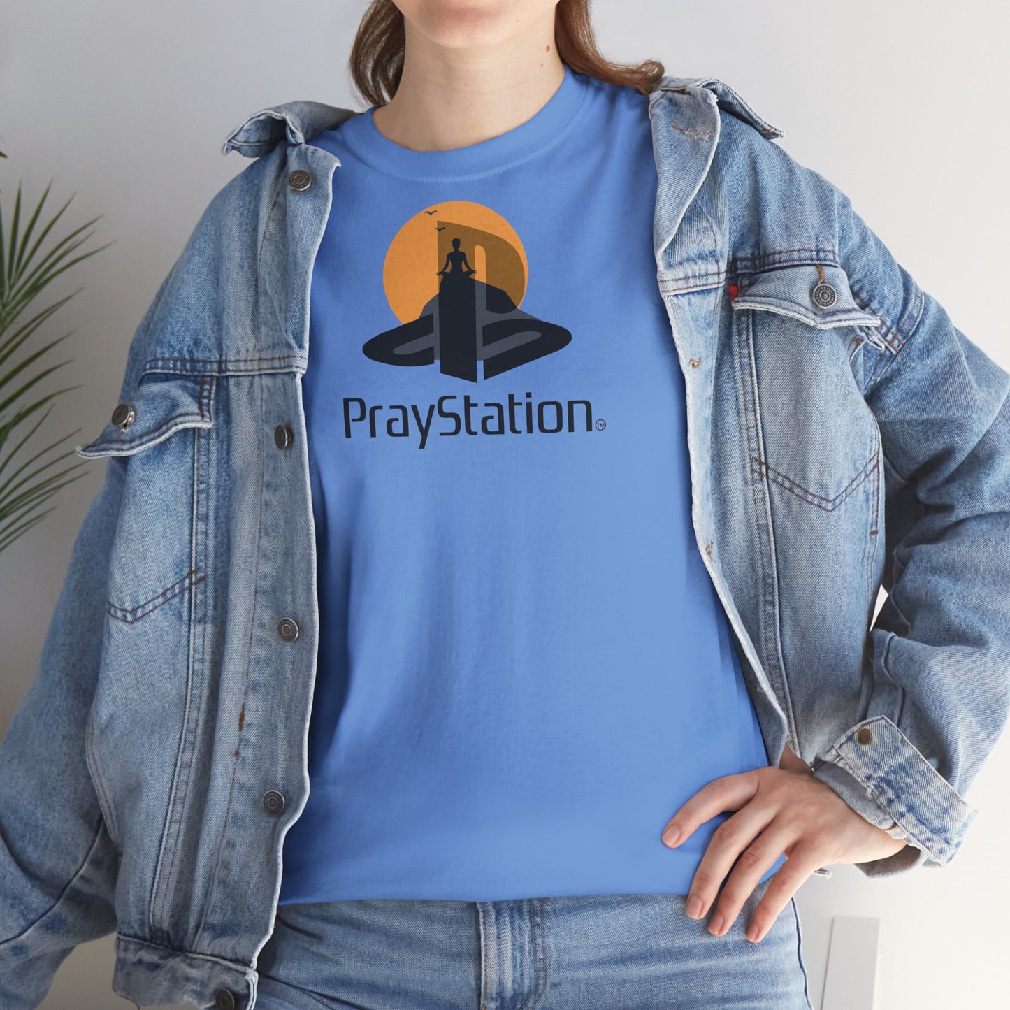 PrayStation Unisex Heavy Cotton Tee