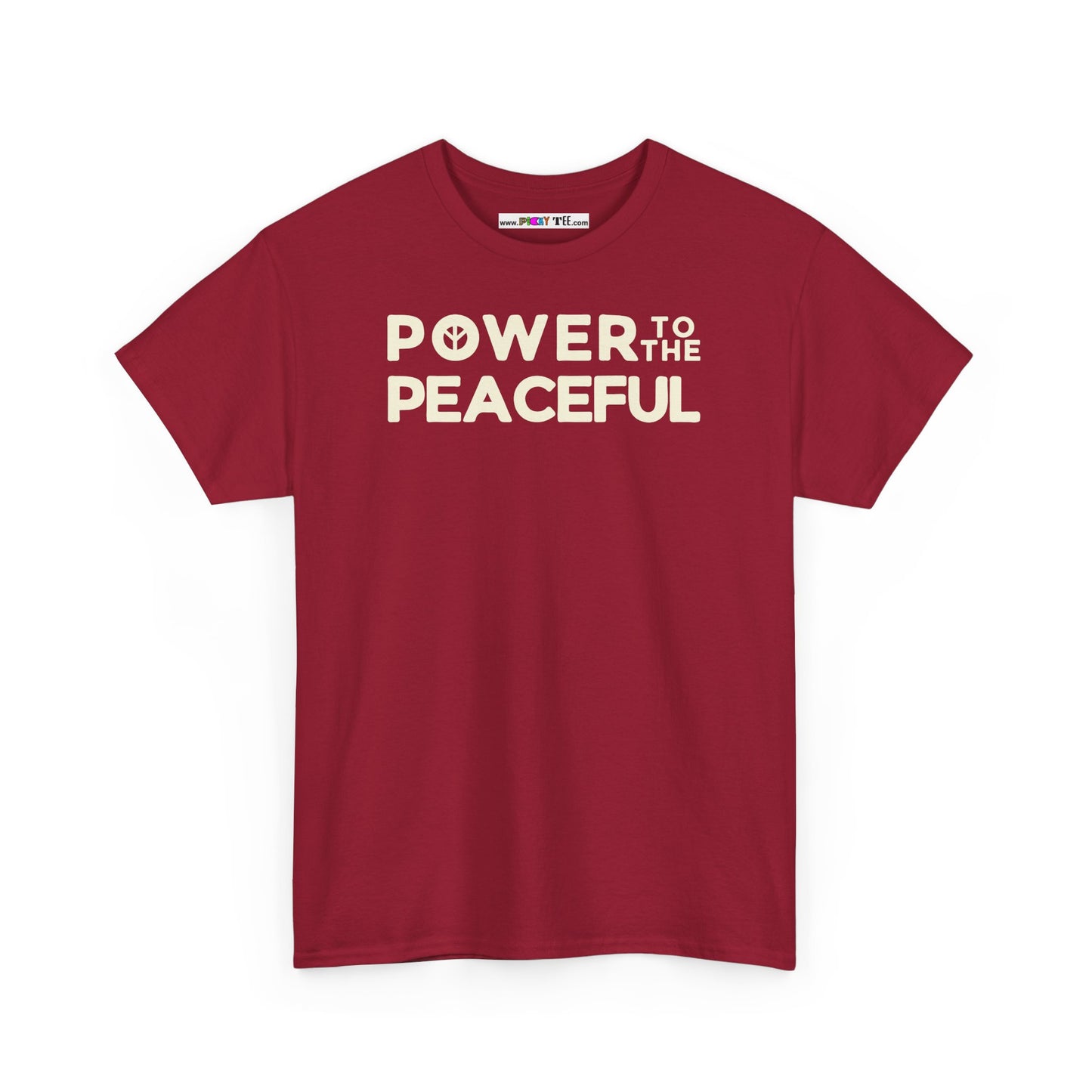 POWER TO THE PEACEFUL Unisex Heavy Cotton Tee