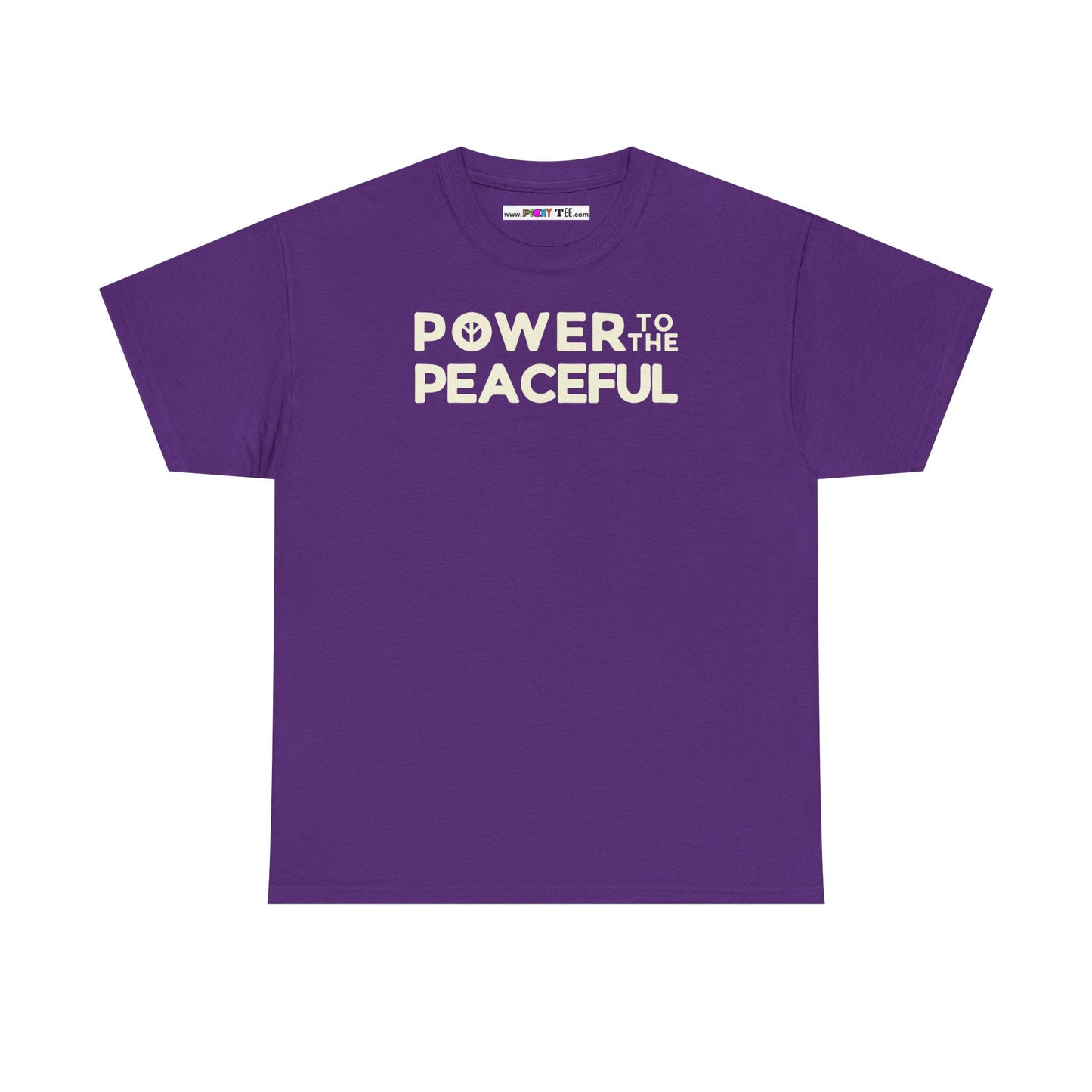 POWER TO THE PEACEFUL Unisex Heavy Cotton Tee