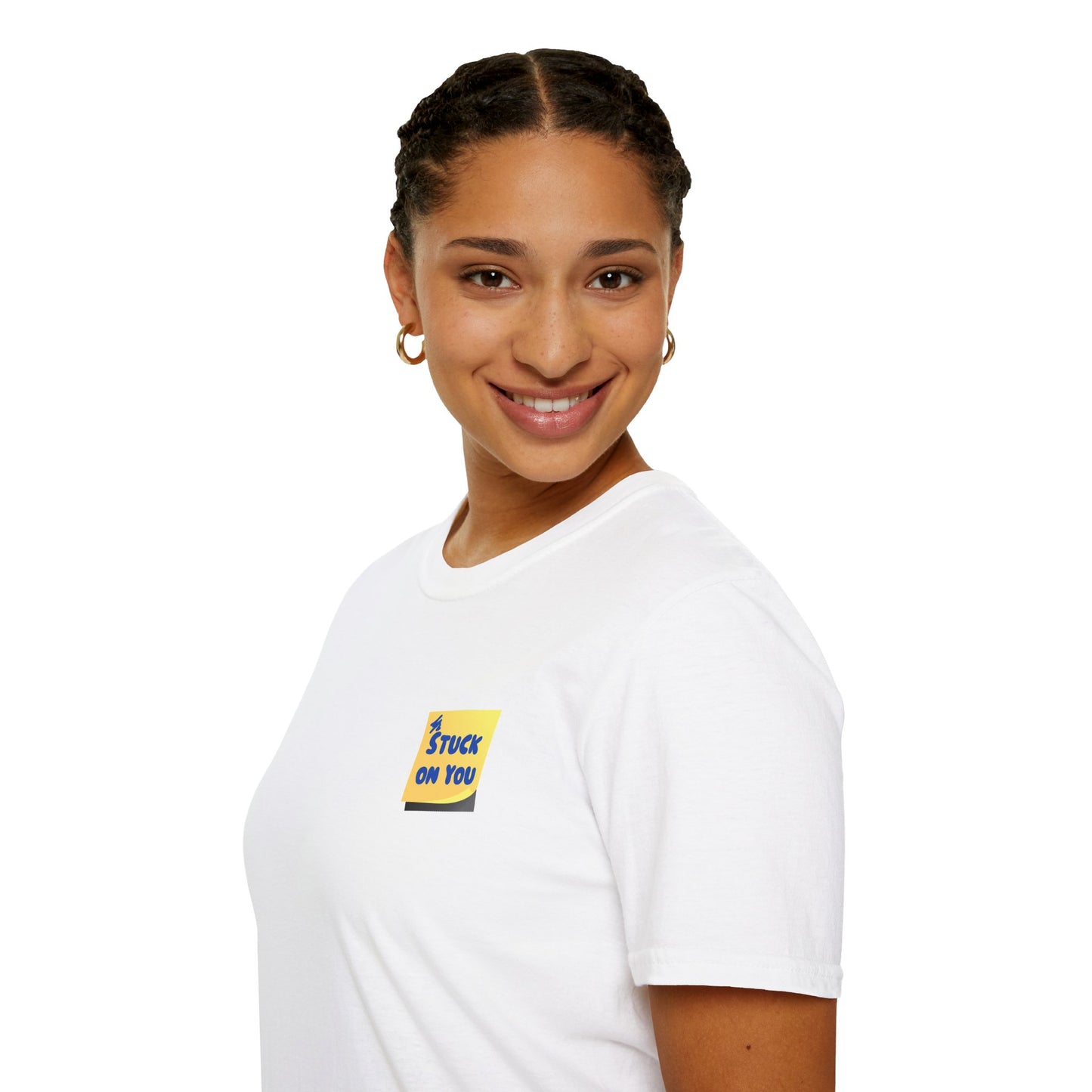 STUCK ON YOU Unisex Softstyle 100% Cotton T-Shirt