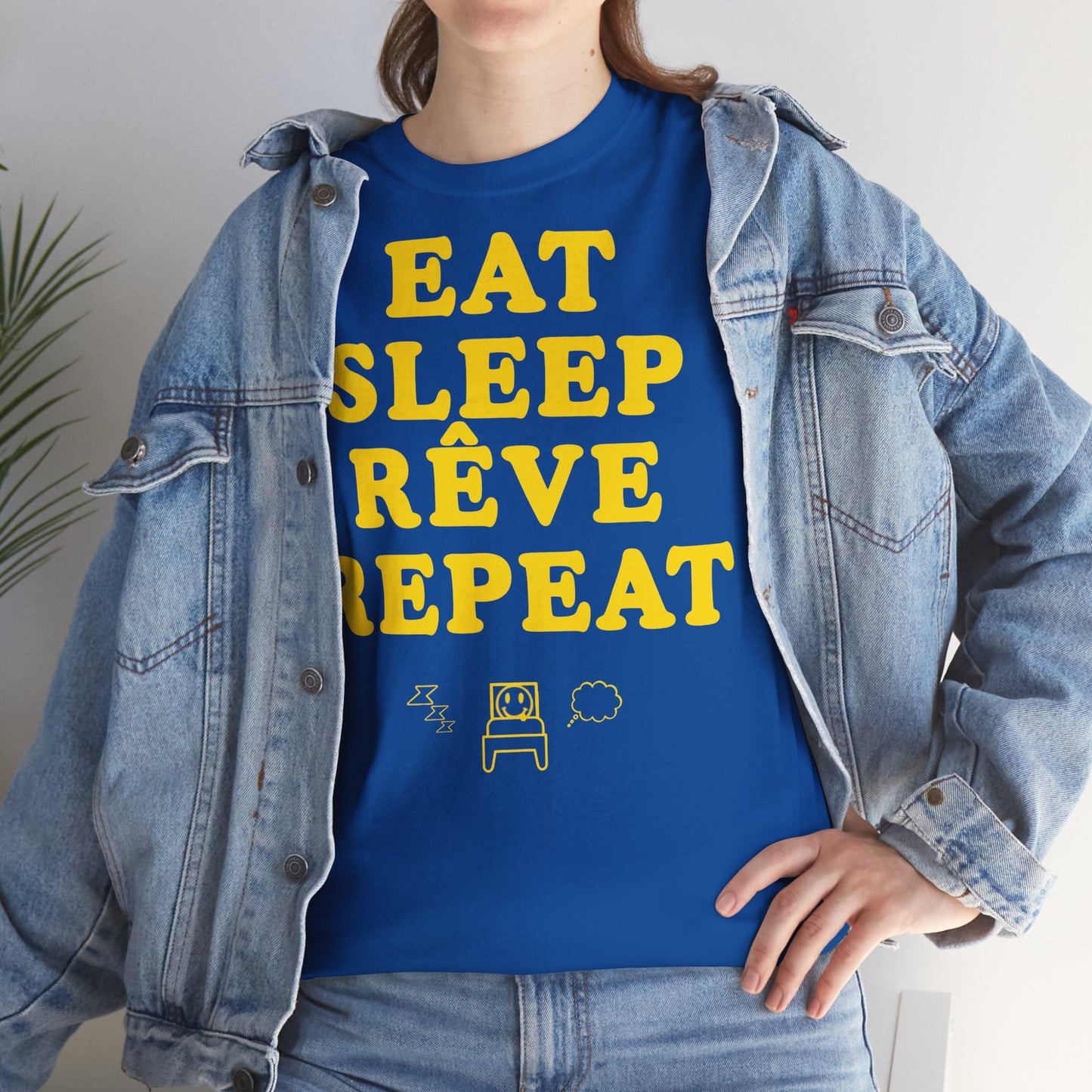 EAT SLEEP RÊVE REPEAT Unisex Heavy Cotton Tee