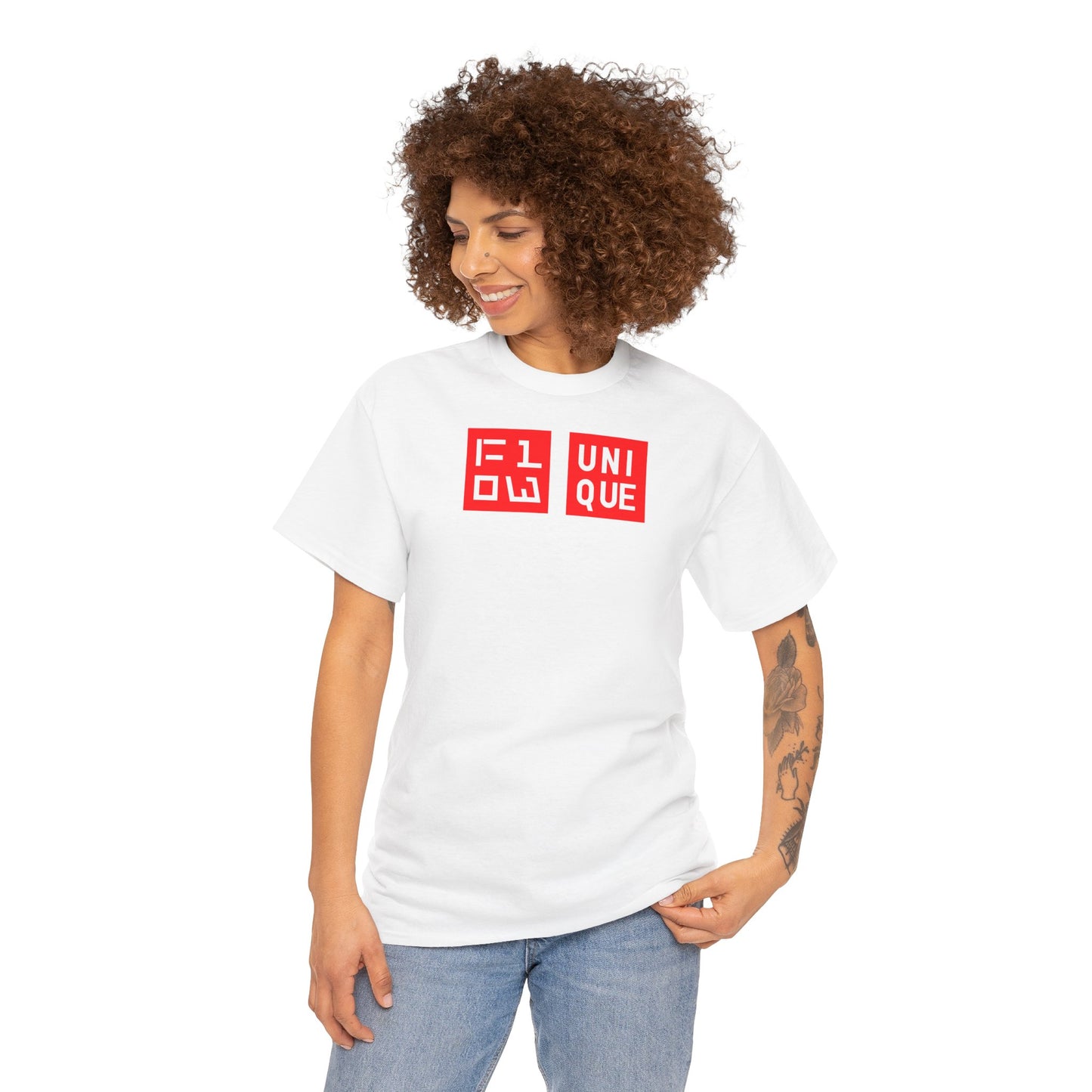 FLOW UNIQUE Unisex Heavy Cotton Tee