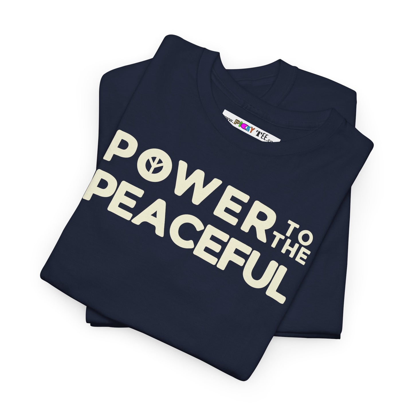 POWER TO THE PEACEFUL Unisex Heavy Cotton Tee