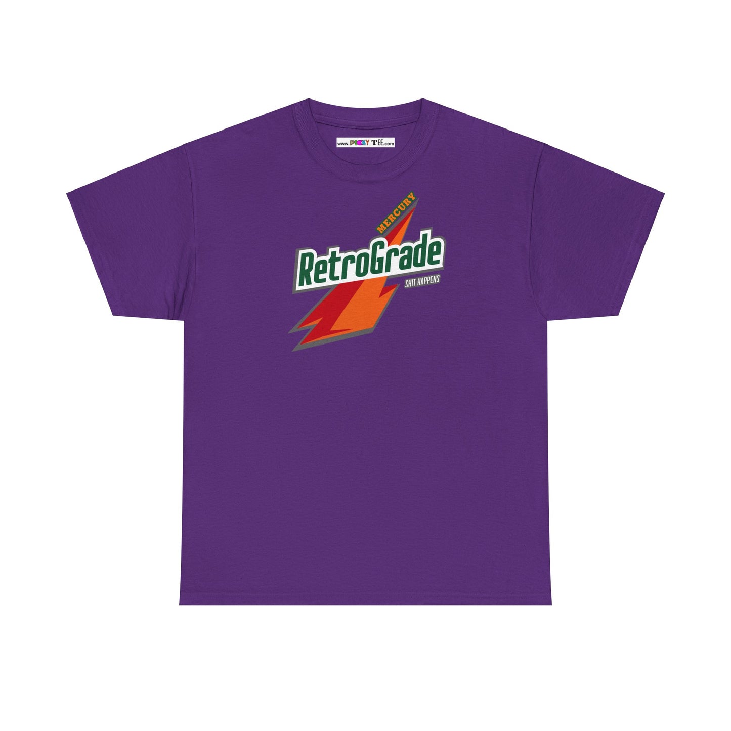 MERCURY RETROGRADE, SHIT HAPPENS Unisex Heavy Cotton Tee