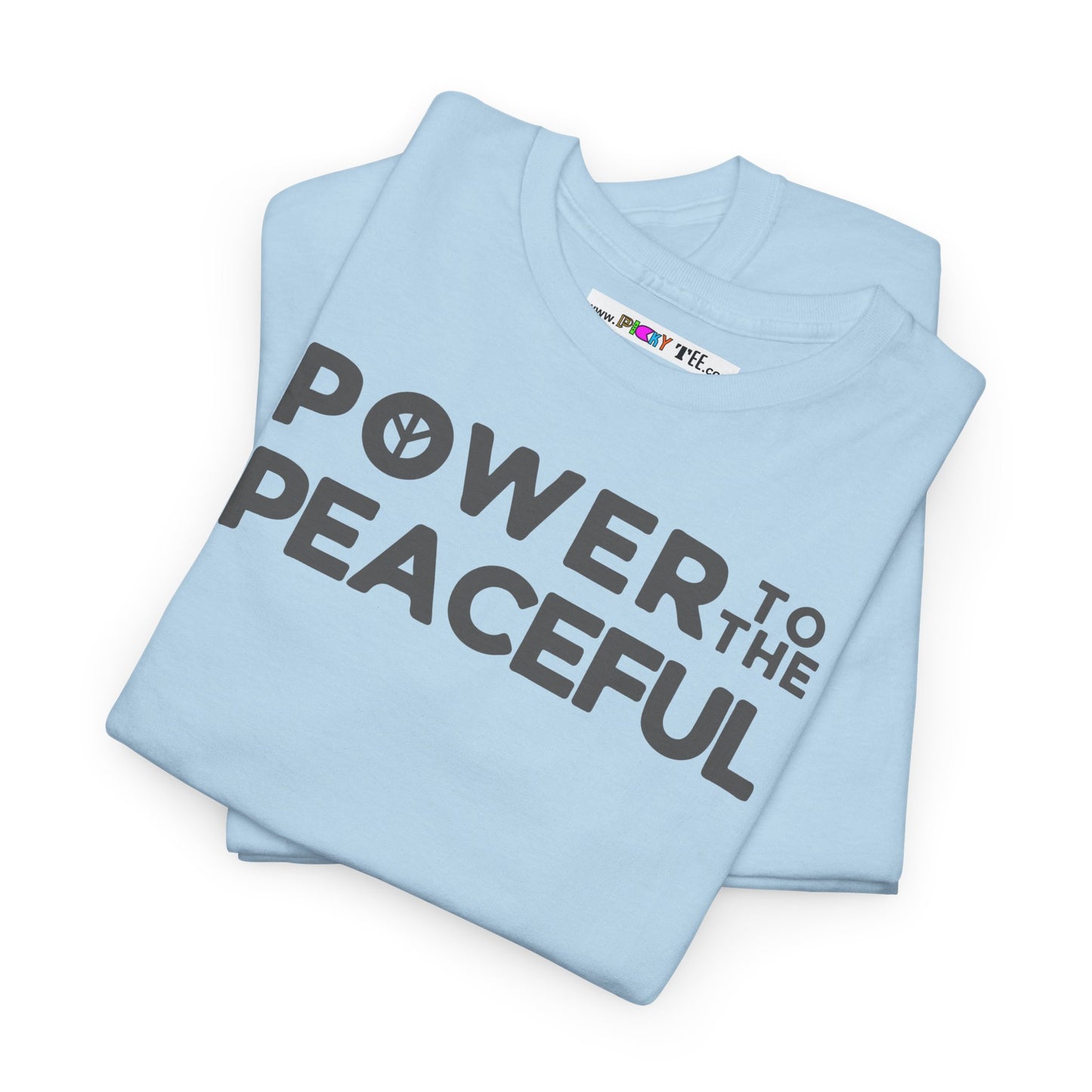 POWER TO THE PEACEFUL Unisex Heavy Cotton Tee
