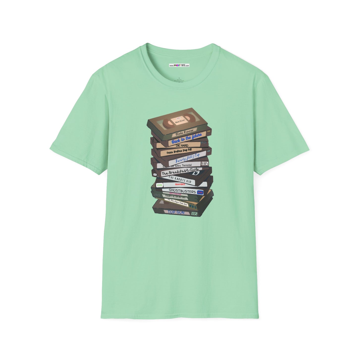 80s VHStack Unisex Softstyle 100% Cotton T-Shirt