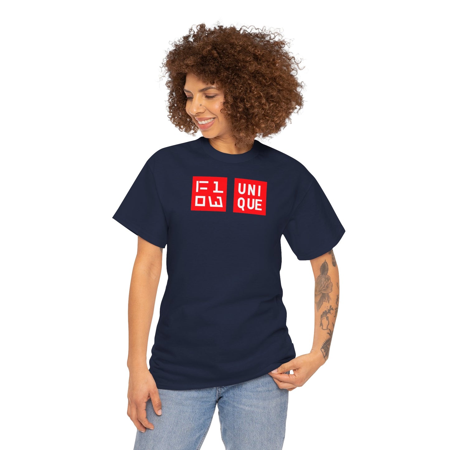 FLOW UNIQUE Unisex Heavy Cotton Tee