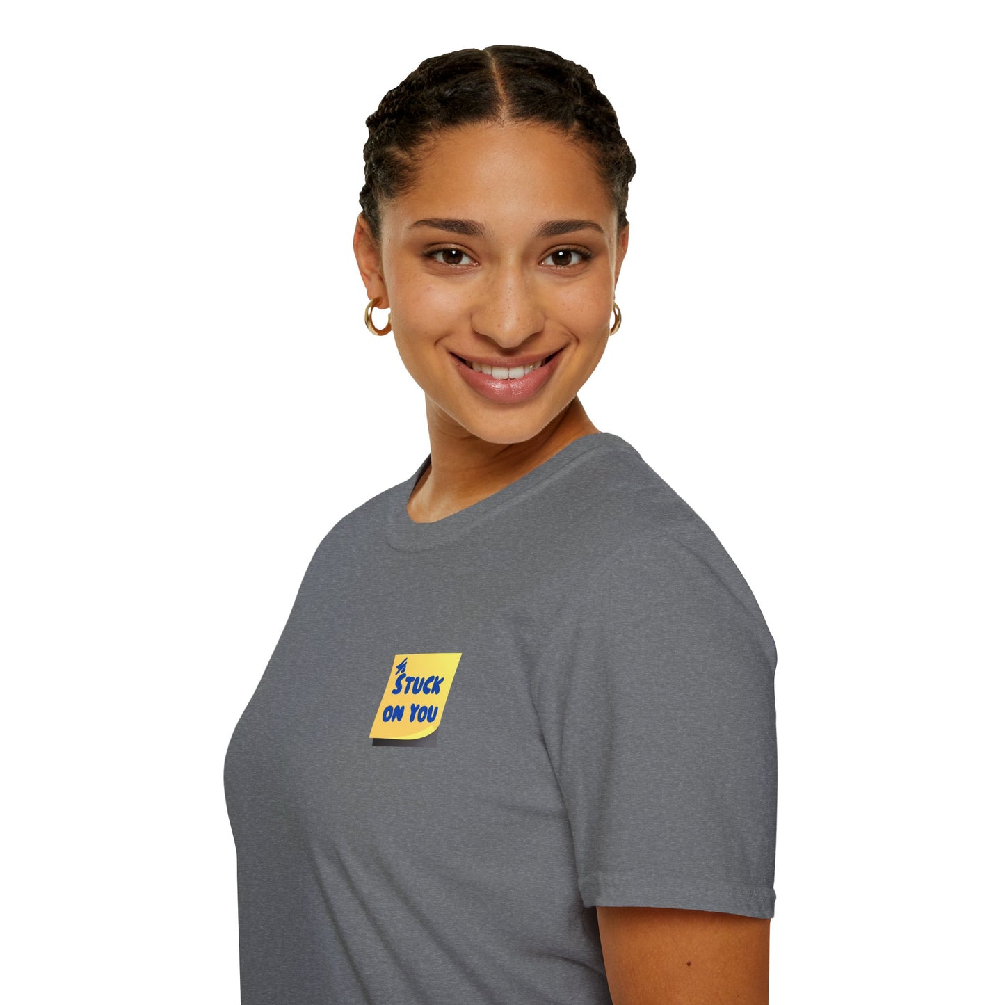 STUCK ON YOU Unisex Softstyle 100% Cotton T-Shirt