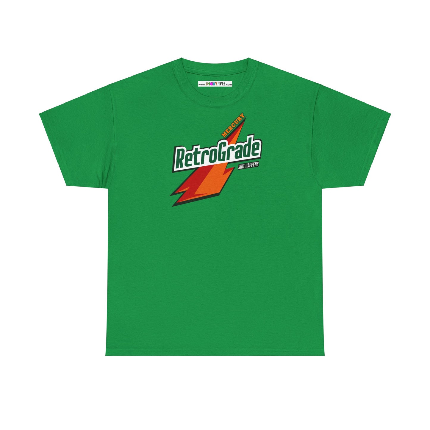 MERCURY RETROGRADE, SHIT HAPPENS Unisex Heavy Cotton Tee