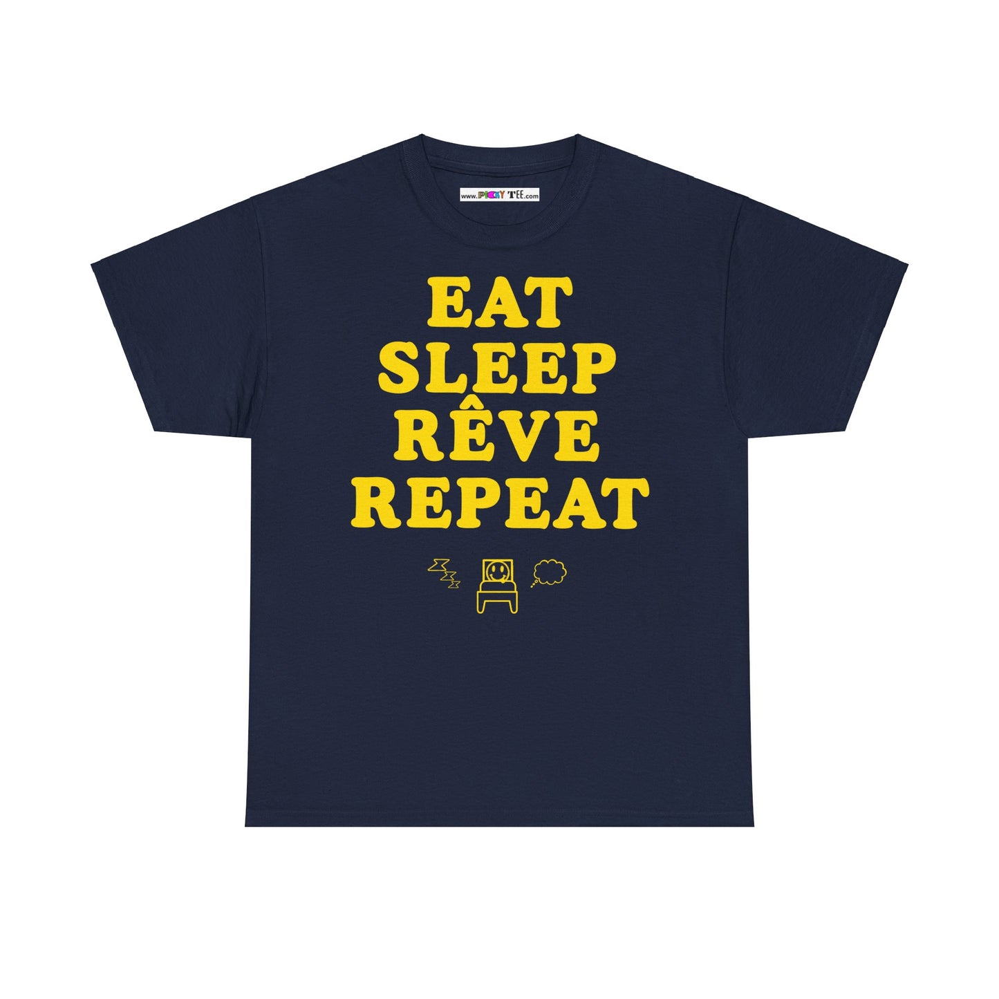 EAT SLEEP RÊVE REPEAT Unisex Heavy Cotton Tee