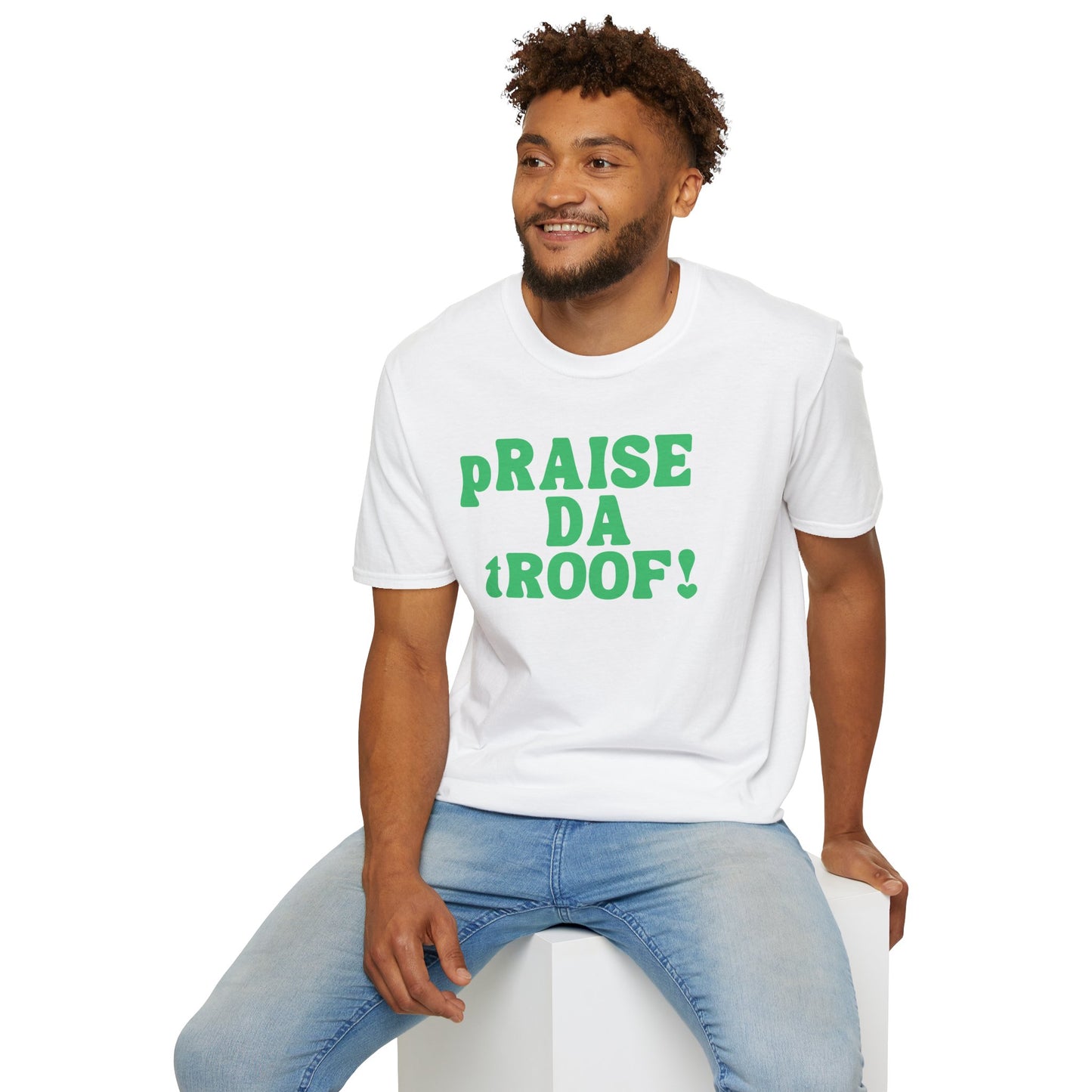 pRAISE DA tROOF Unisex Softstyle 100% Cotton T-Shirt