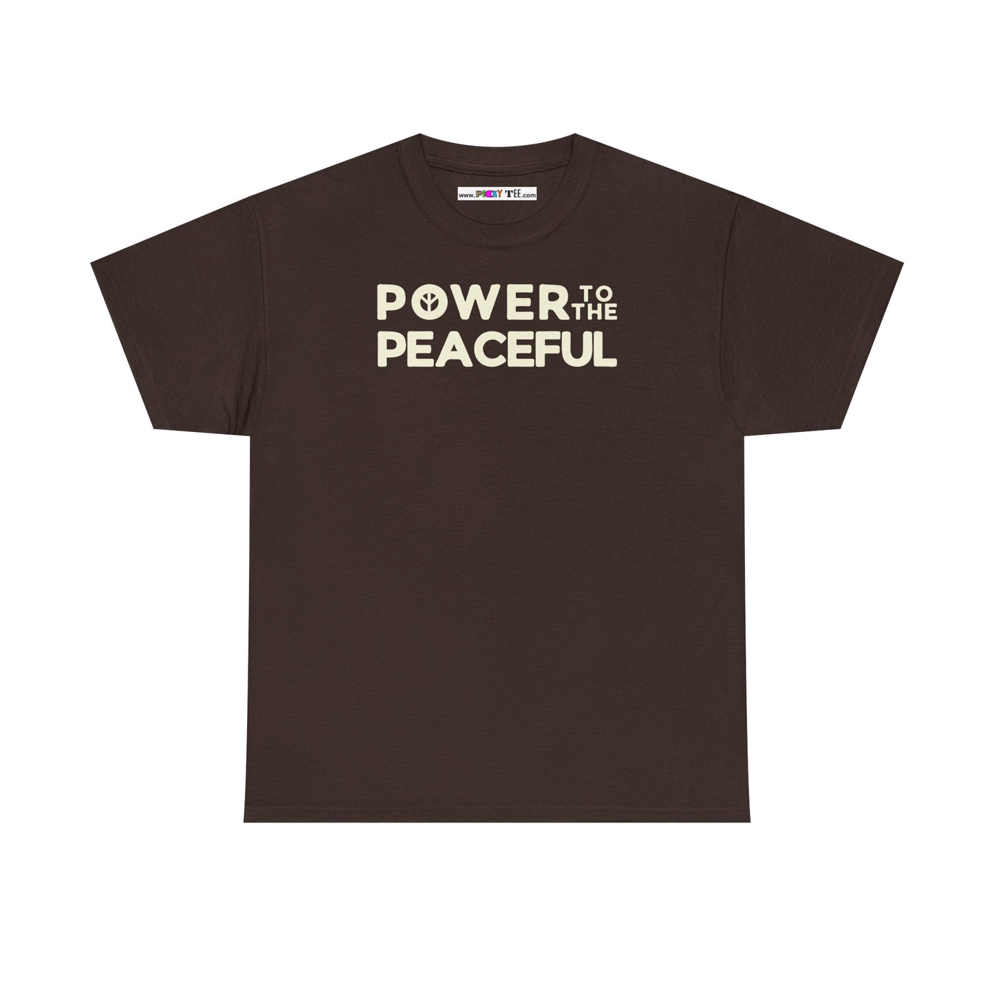 POWER TO THE PEACEFUL Unisex Heavy Cotton Tee