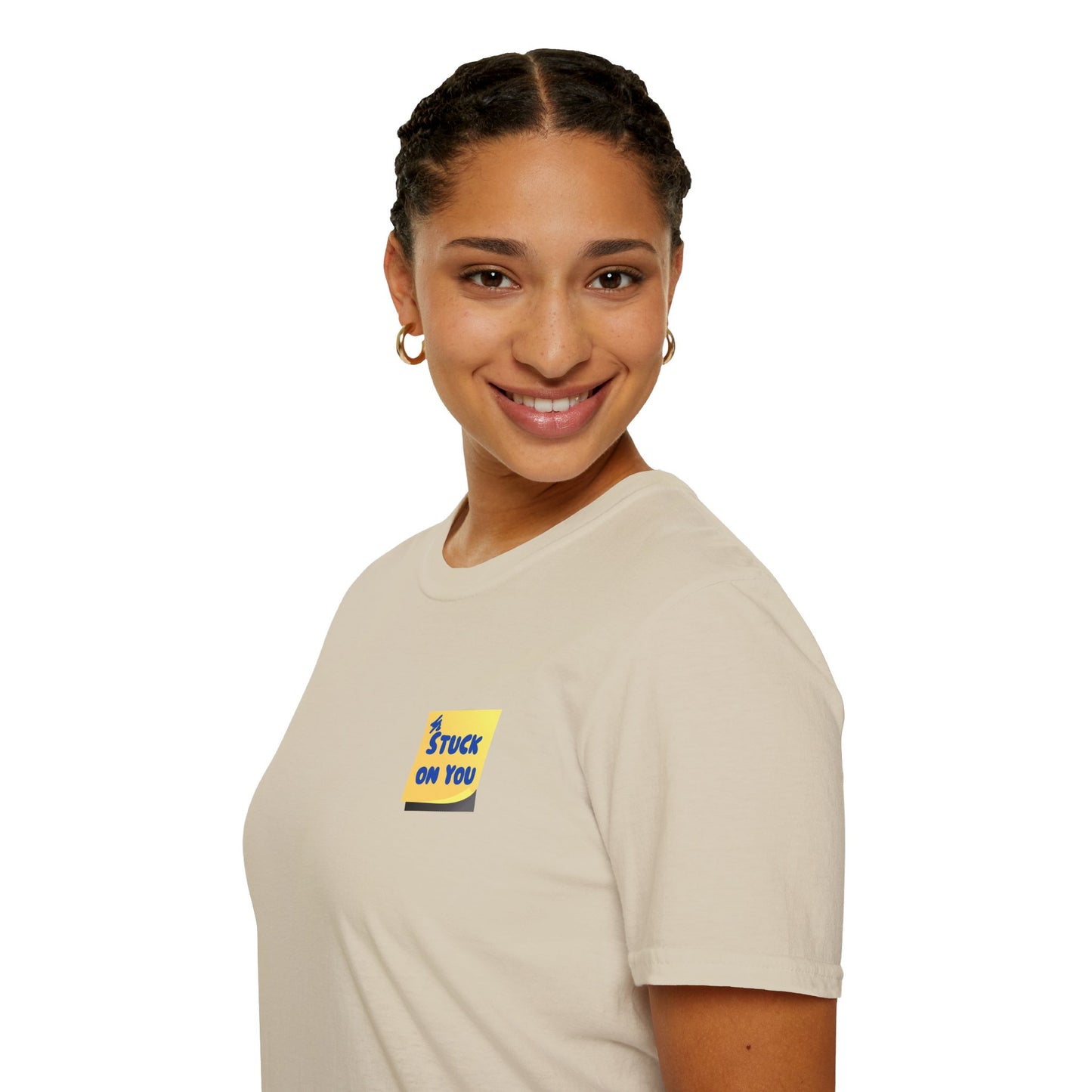 STUCK ON YOU Unisex Softstyle 100% Cotton T-Shirt