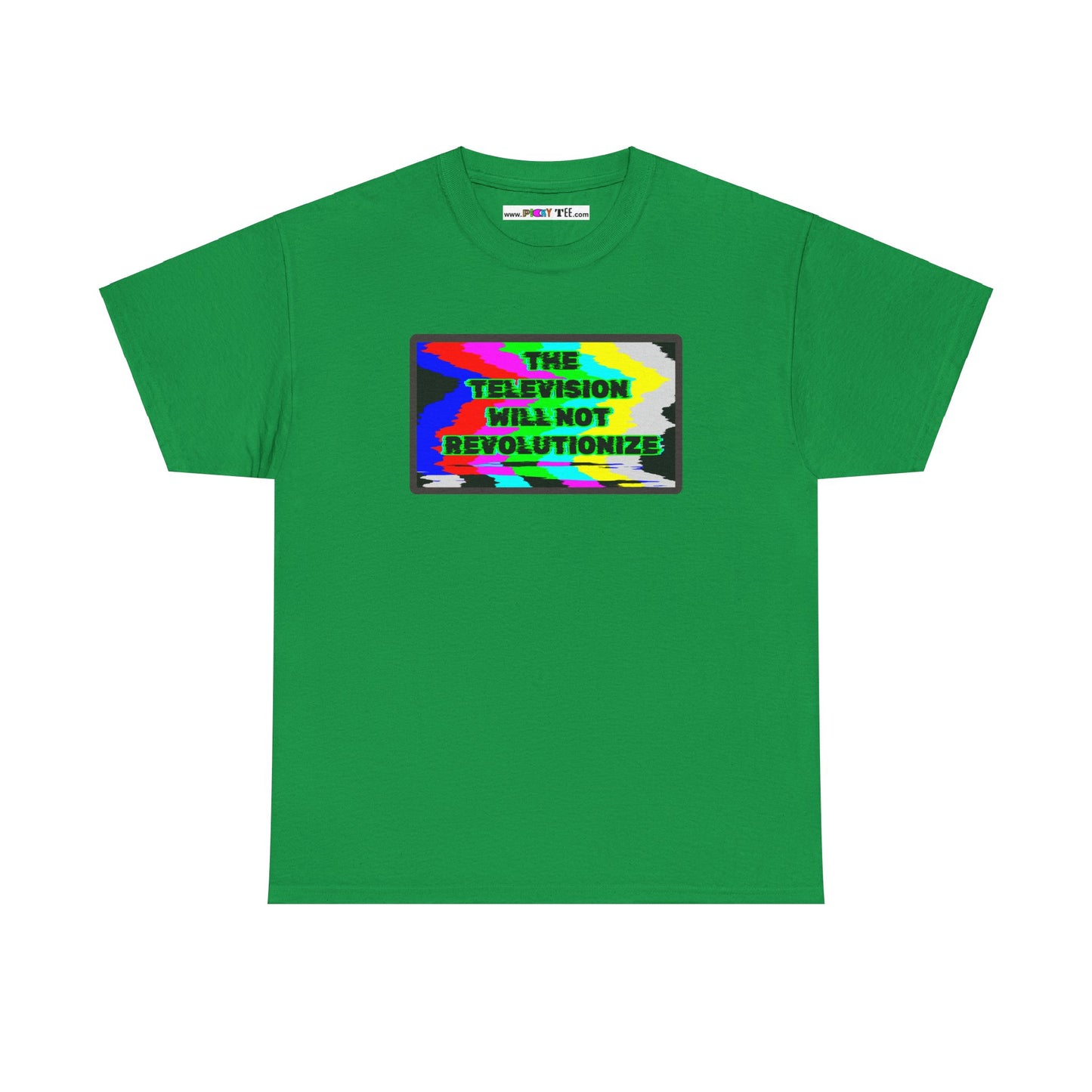 THE TELEVISION WILL NOT REVOLUTIONIZE Unisex Heavy Cotton Tee