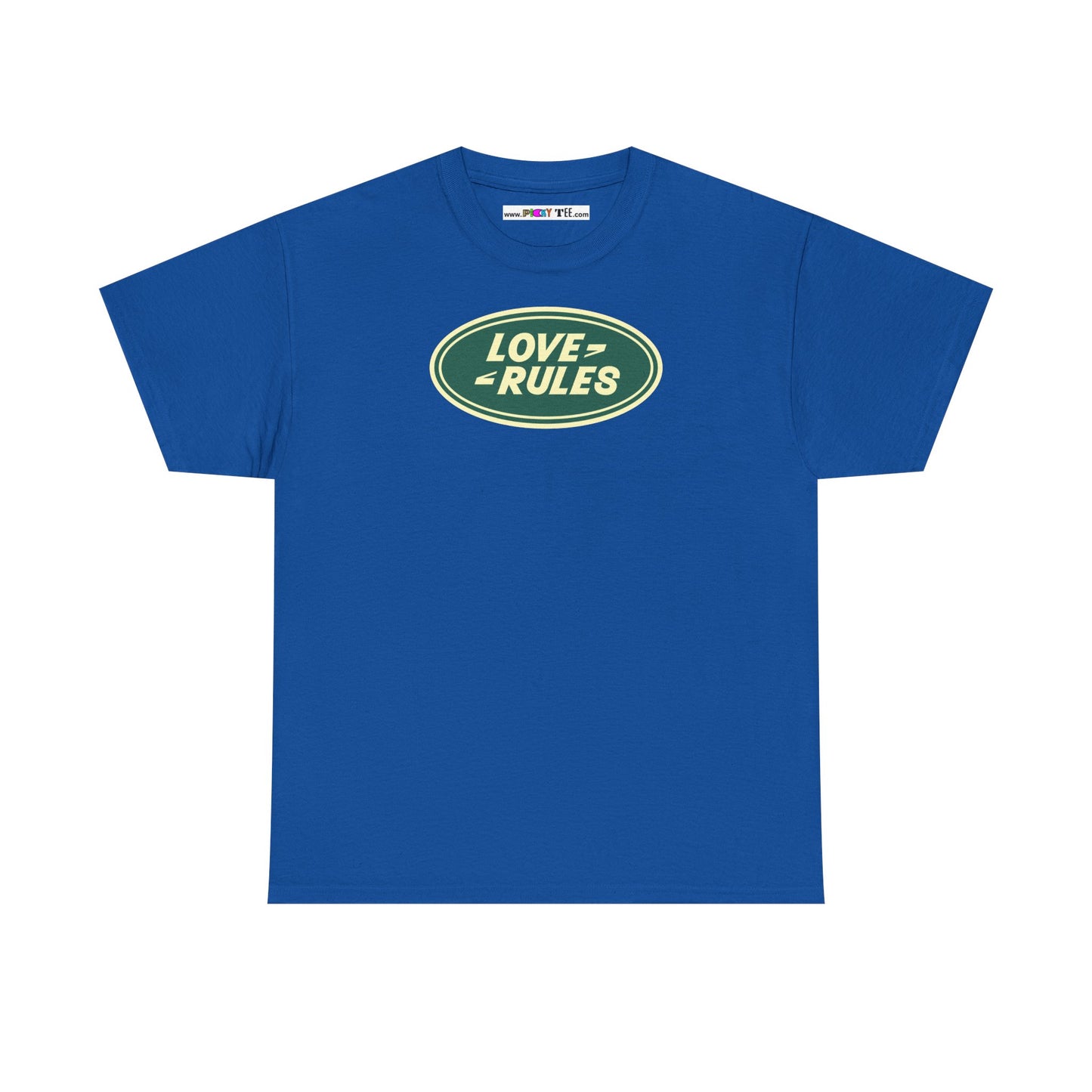 LOVE RULES Unisex Heavy Cotton Tee