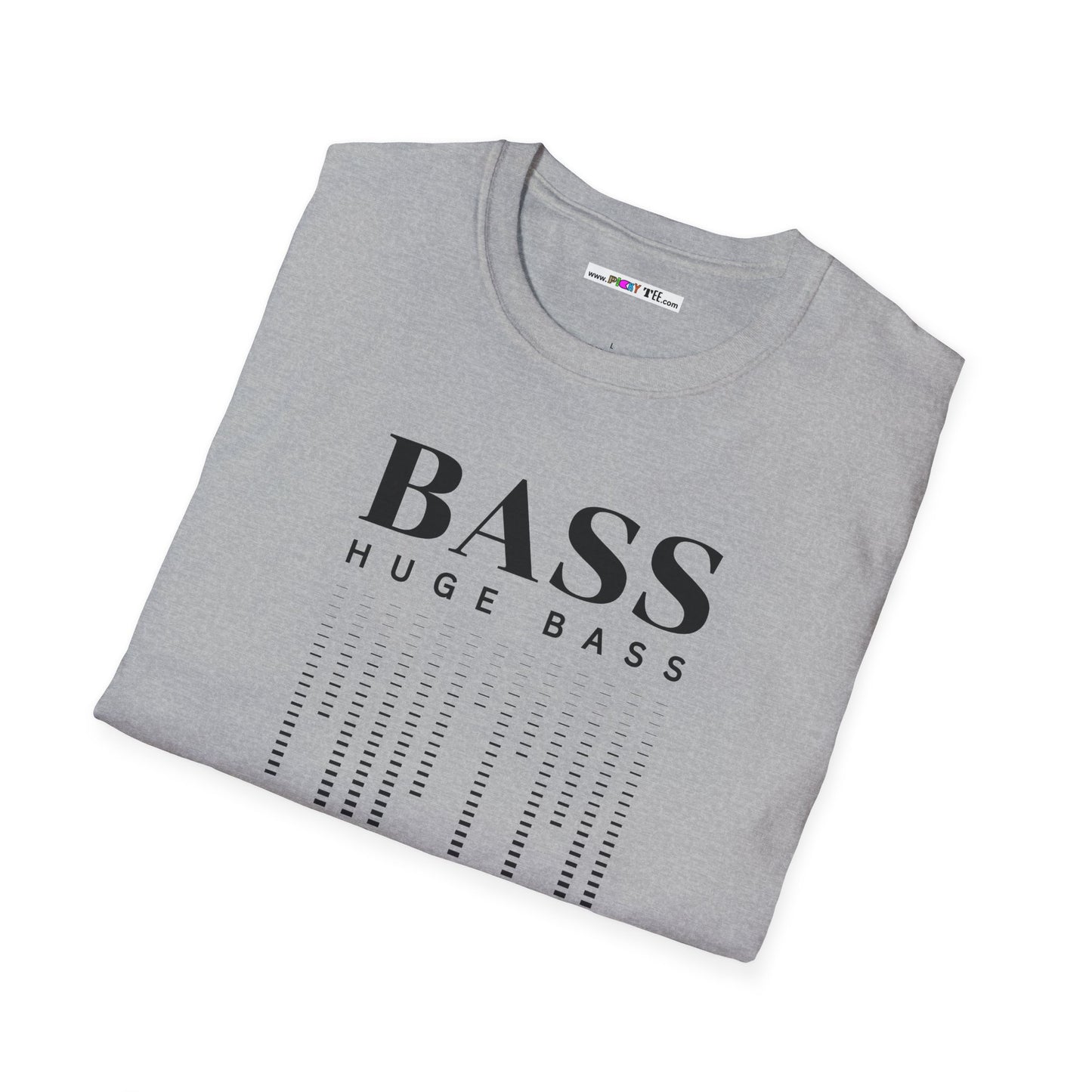 BASS HUGE BASS Unisex Softstyle 100% Cotton T-Shirt