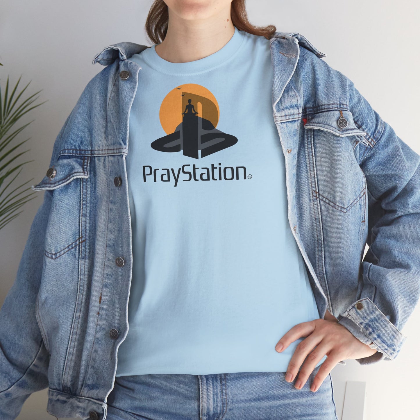 PrayStation Unisex Heavy Cotton Tee