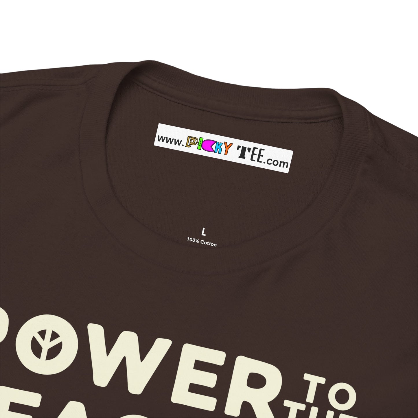 POWER TO THE PEACEFUL Unisex Heavy Cotton Tee