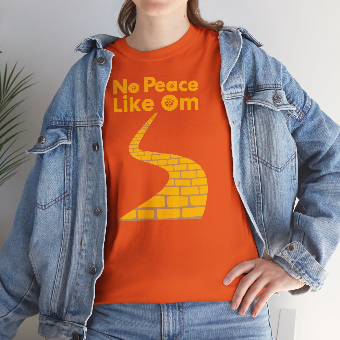 No Peace Like Om Unisex Heavy Cotton Tee