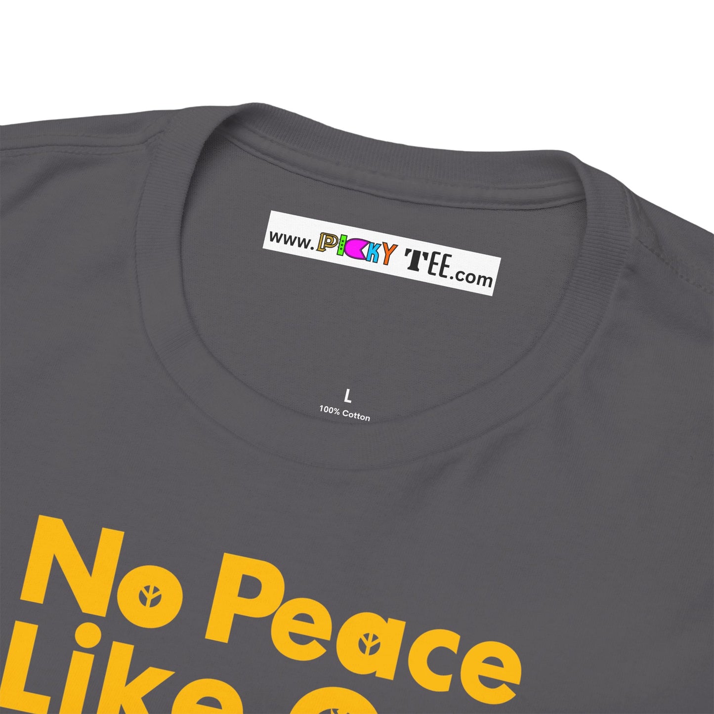 No Peace Like Om Unisex Heavy Cotton Tee
